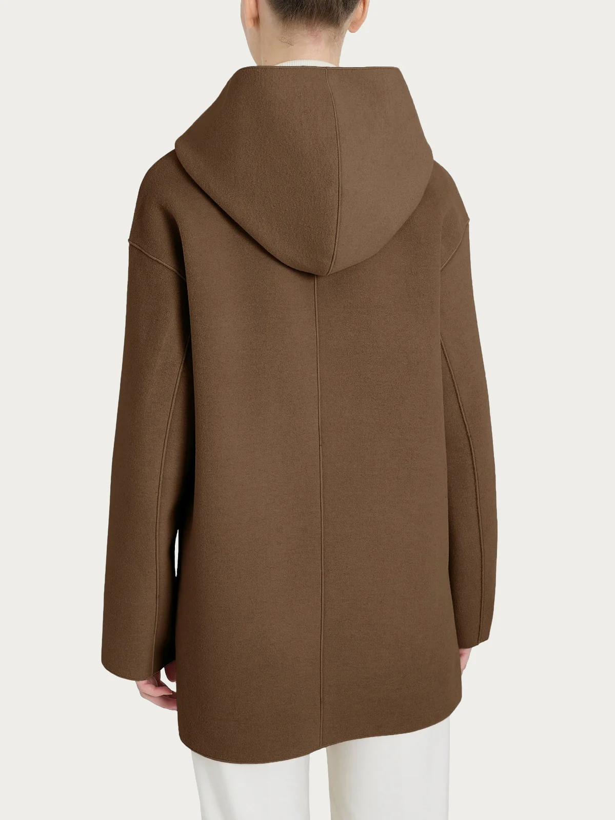 Giaccone con cappuccio in Vegan Wool - Rain Drum - Image 3