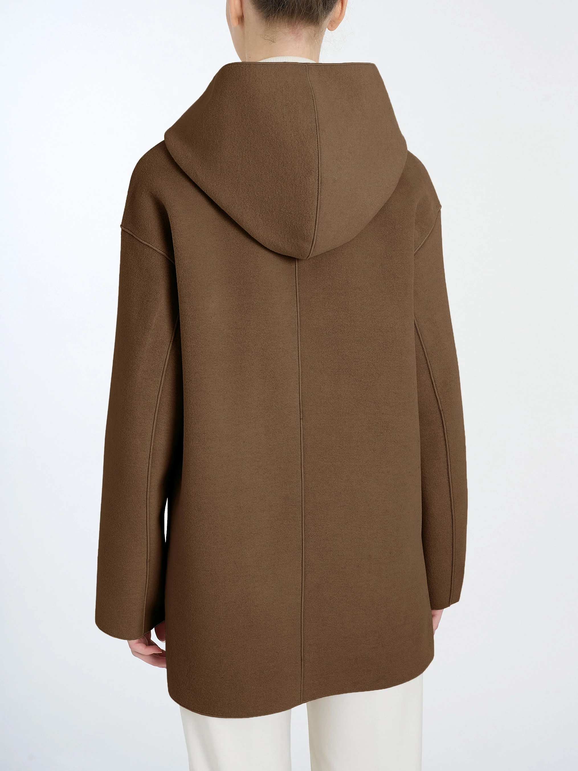 Giaccone con cappuccio in Vegan Wool - Rain Drum - Image 4