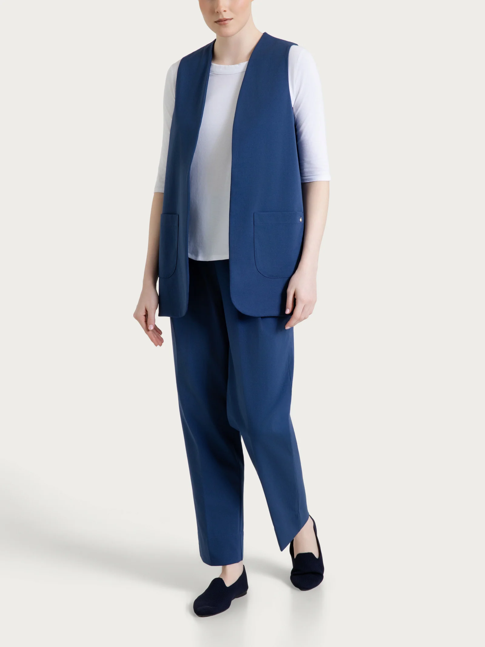 Gilet aperto in Compact Light - Oceana - Image 5
