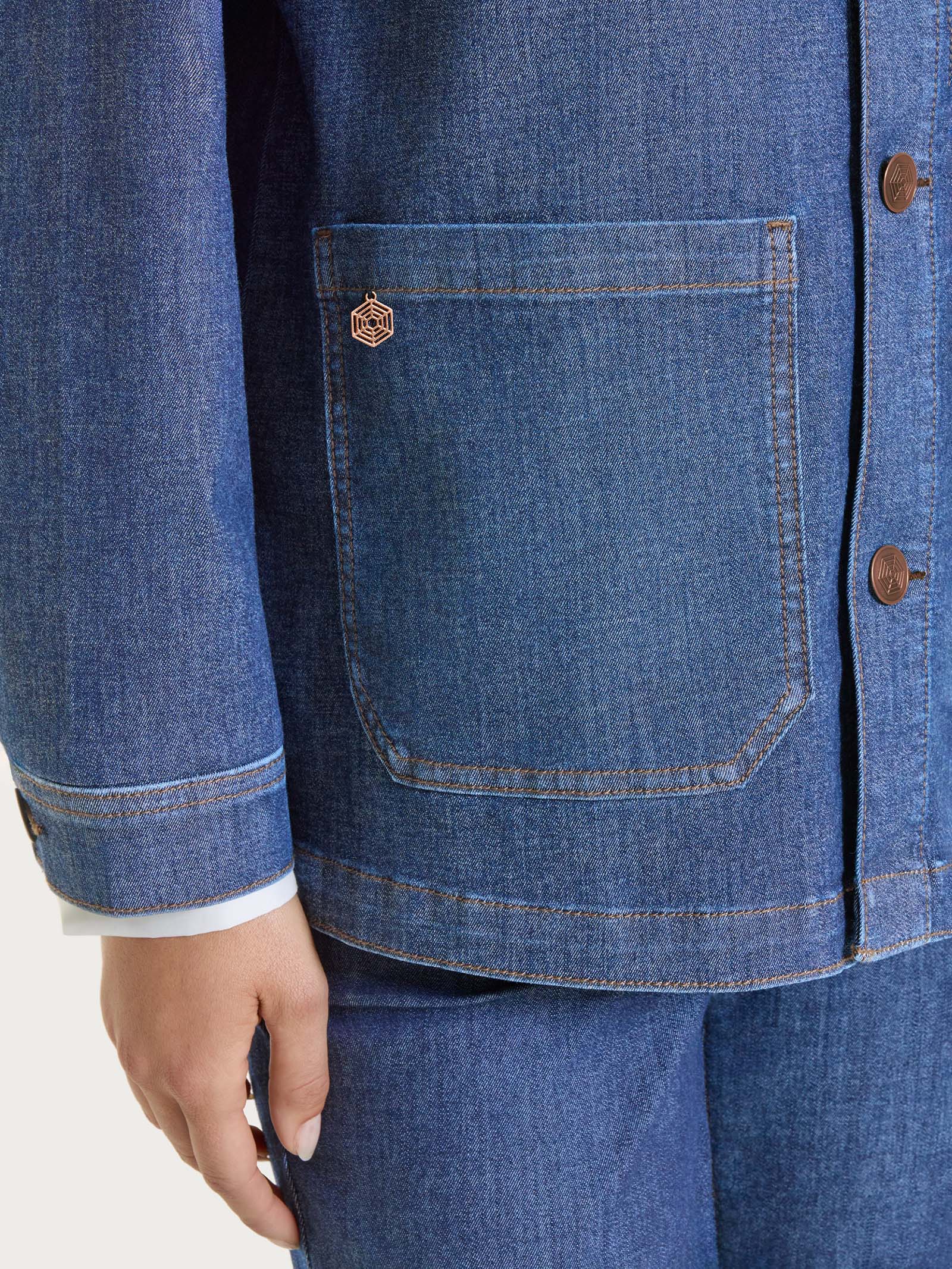 Giubbotto in Light Denim - Jeans - Image 3
