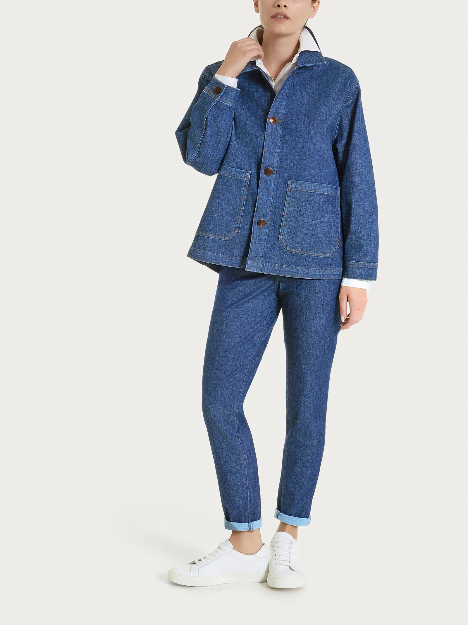 Giubbotto in Light Denim - Jeans - Image 4