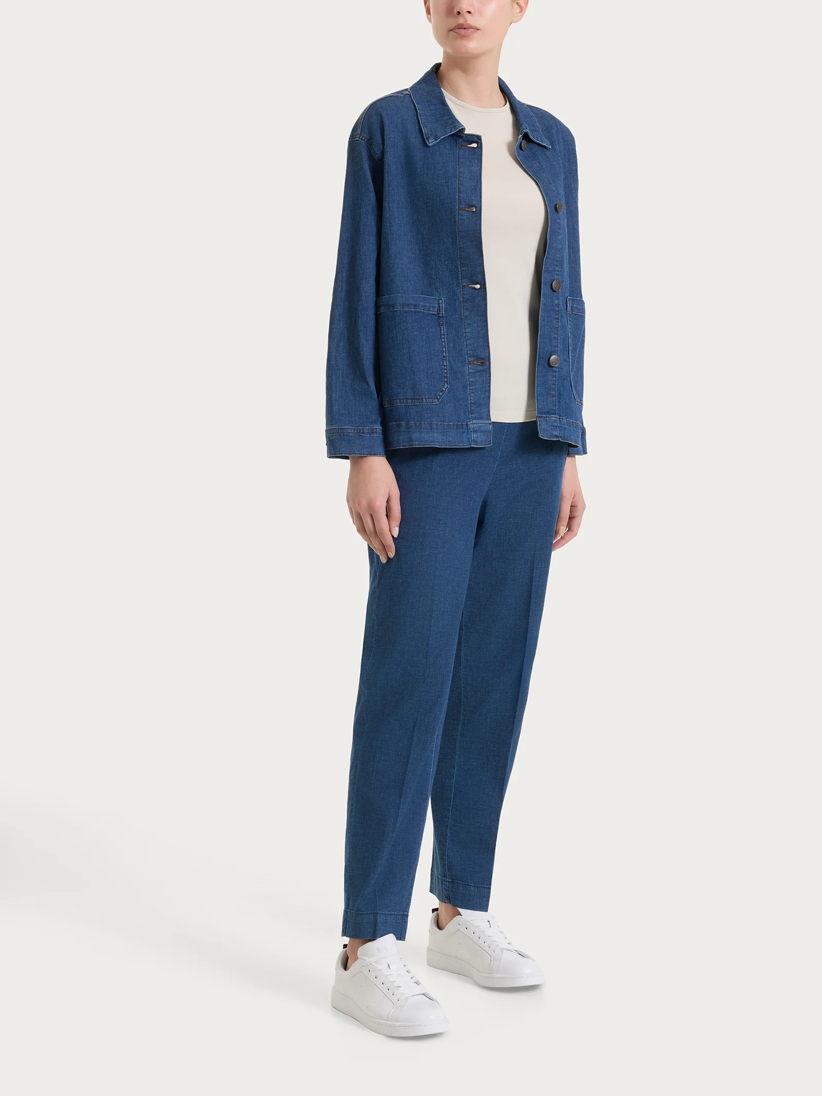 Giubbotto in Light Denim - Delave' - Image 5
