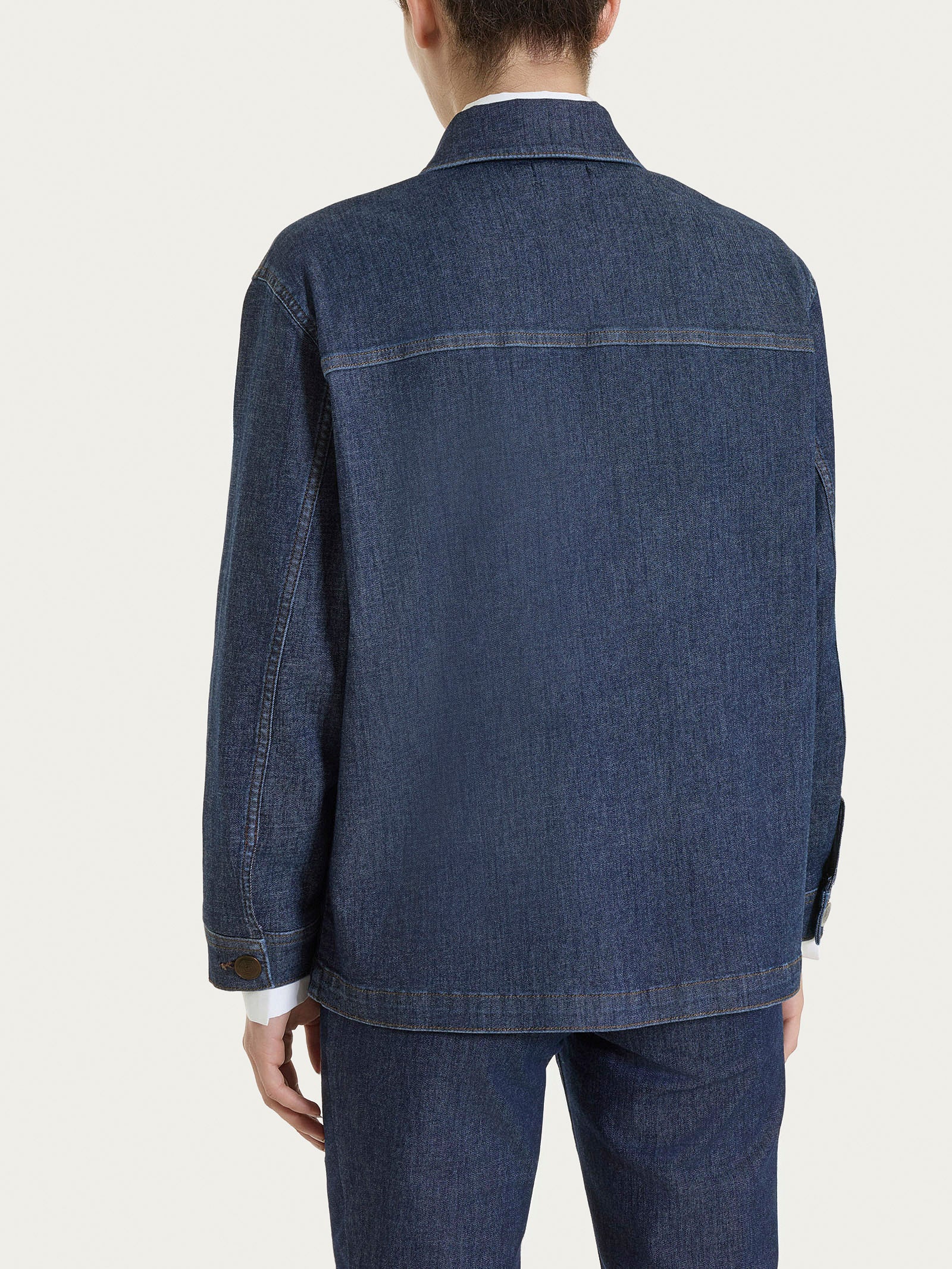 Giubbotto in Light Denim - Indigo - Image 2