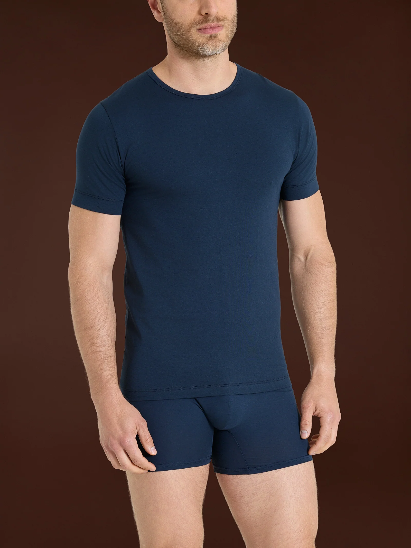 Hi-Tech - Maglietta in jersey di cotone elasticizzato - Bleu - Image 2