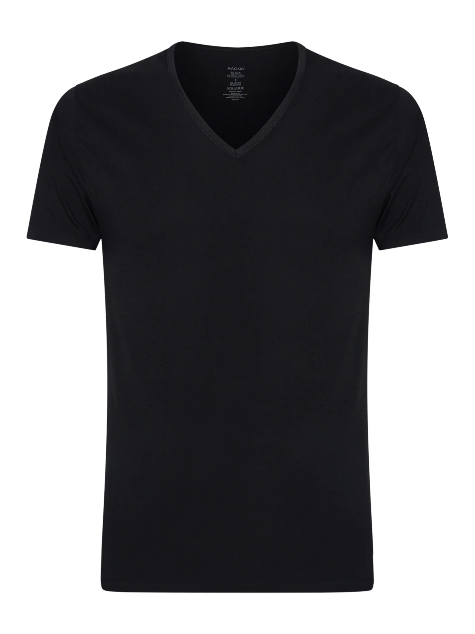 Hi-Tech - Maglietta in jersey di cotone elasticizzato - Nero
