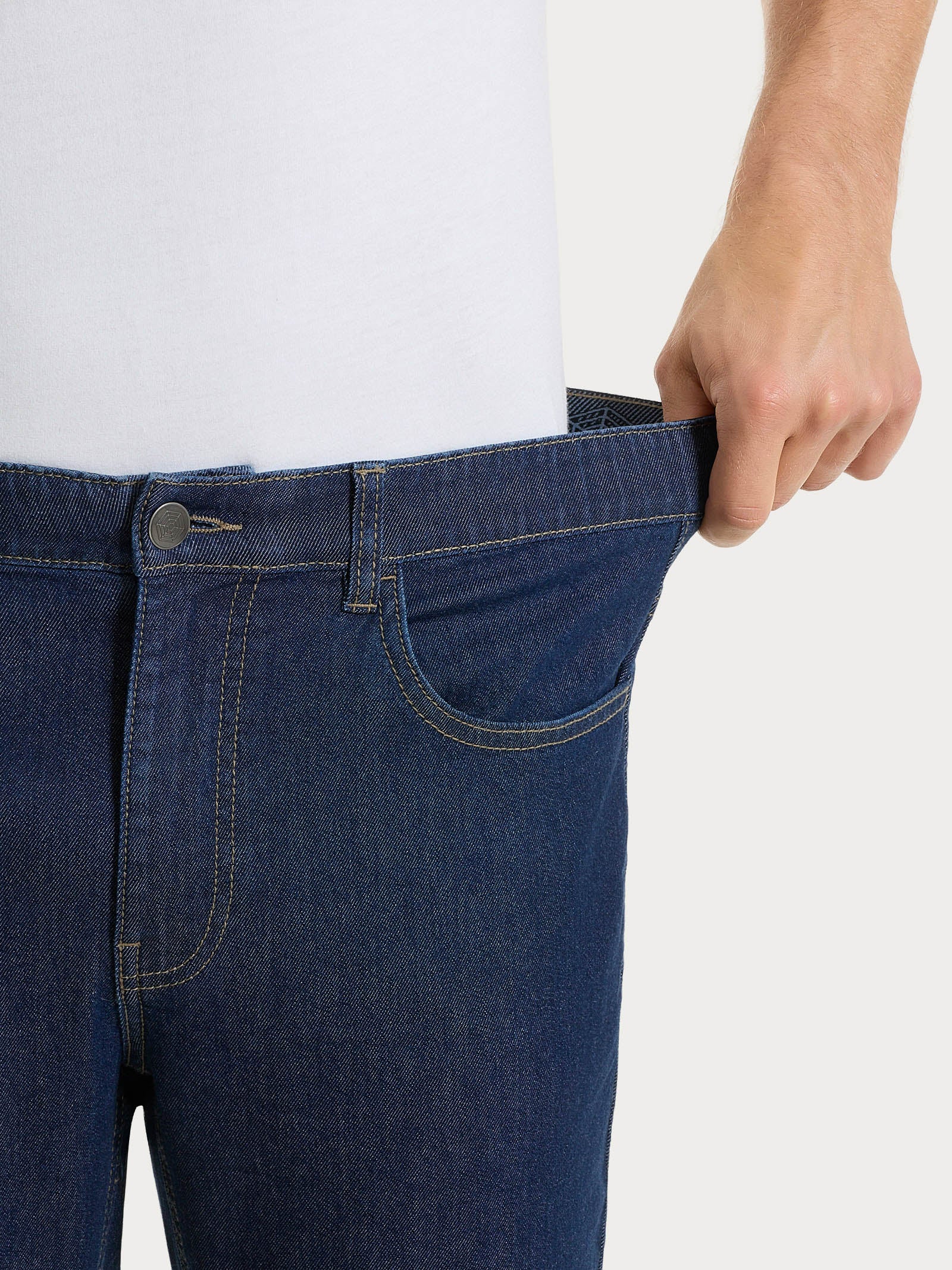 Jeans 5 Tasche in Light Denim - Indigo - Image 6