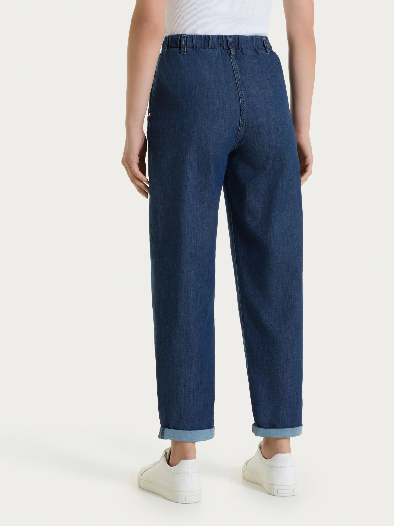 Jeans a carota con tasche in Light Denim - Jeans - Image 3