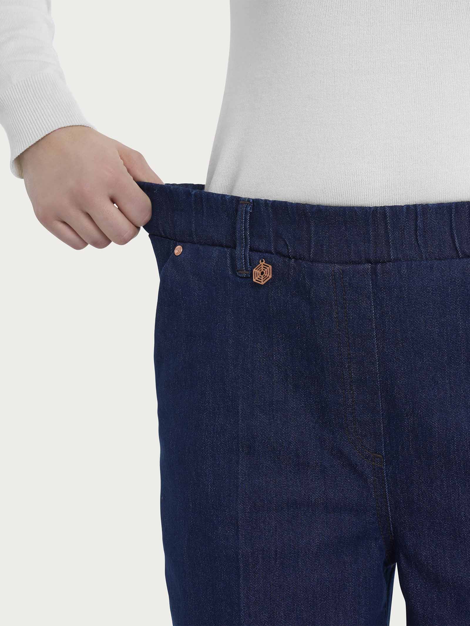 Jeans a Palazzo in 4 Seasons Denim  - Persia - Image 3