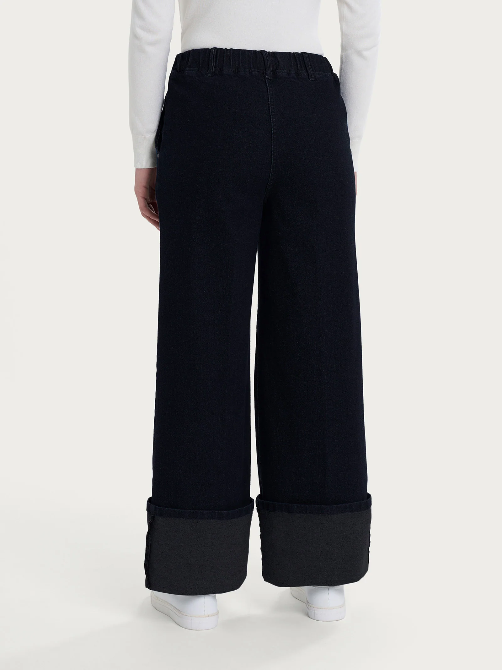 Jeans a palazzo in Super Denim - Nero - Image 2