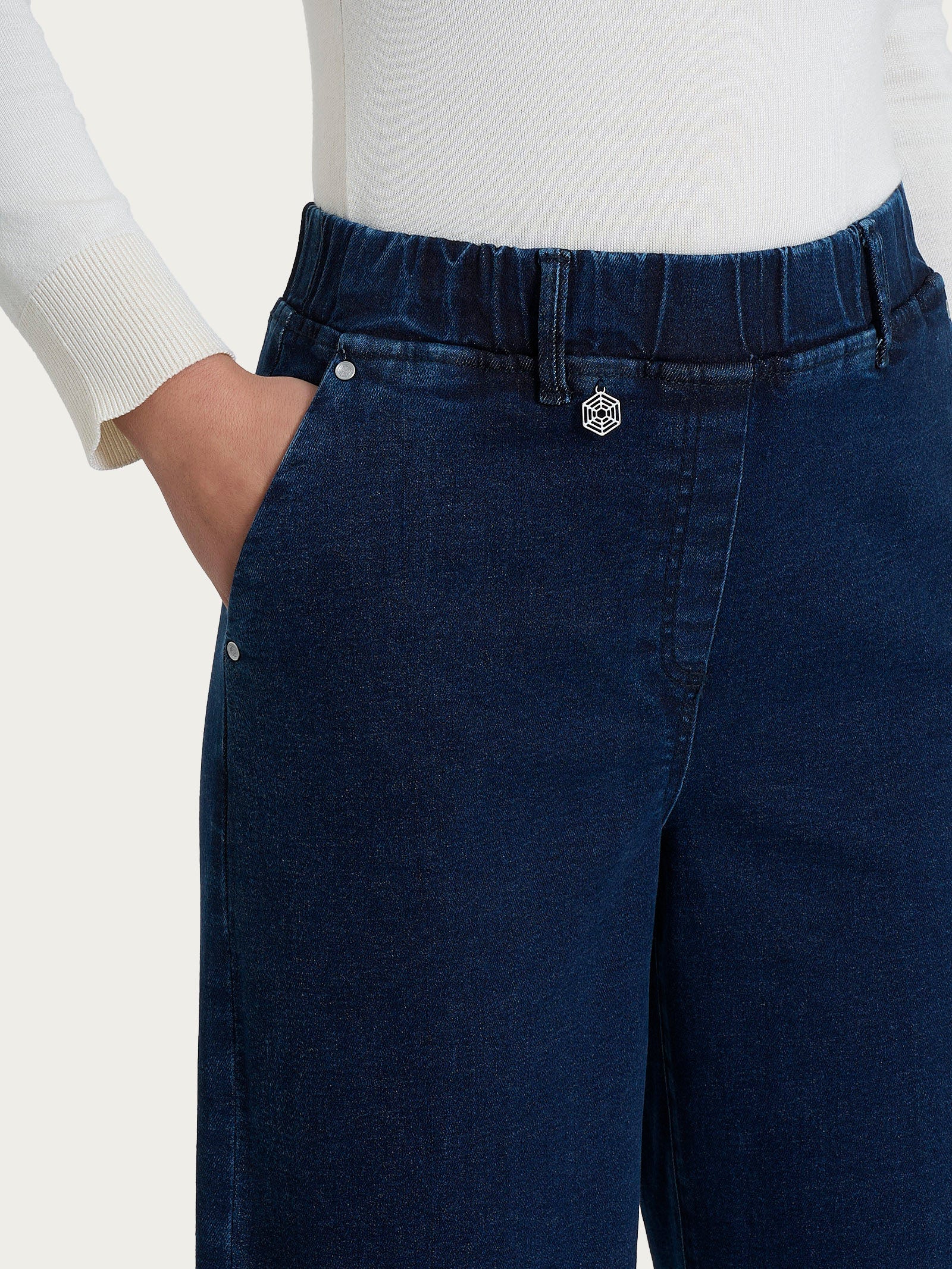 Jeans alla caviglia con tasche in Super Denim - Persia - Image 3