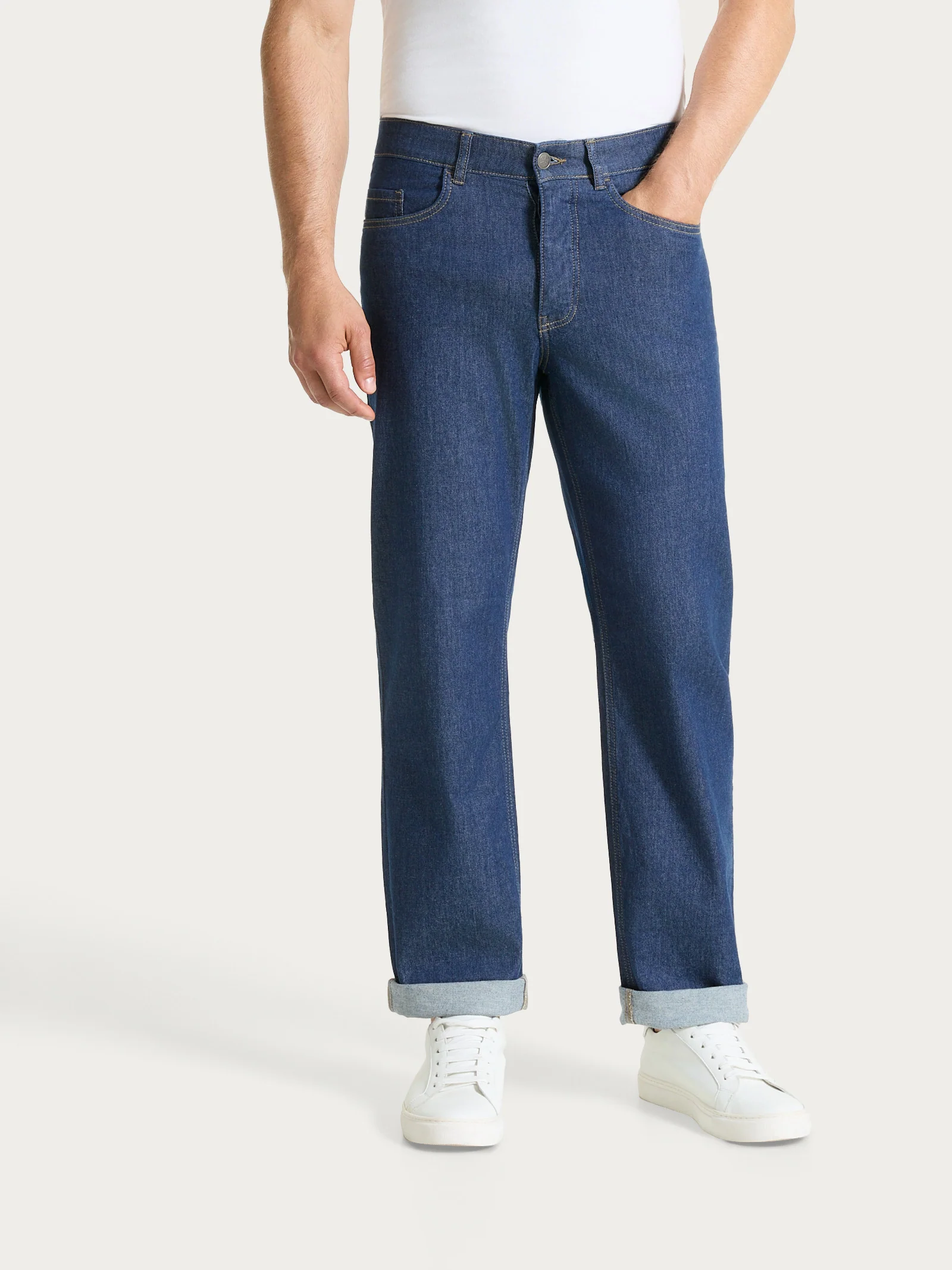 Jeans Bootleg in Light Denim - Indigo - Image 3