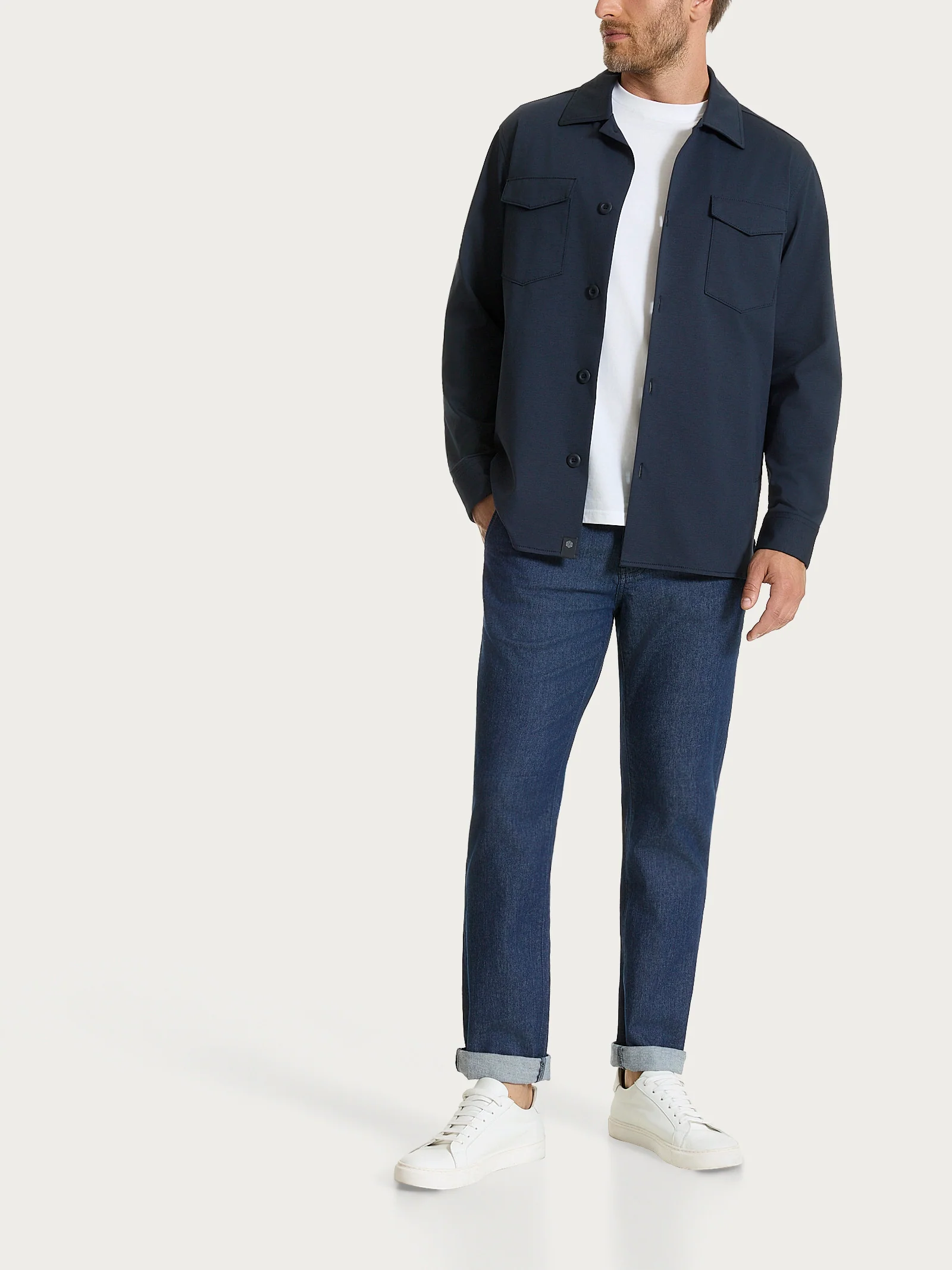 Jeans Chino in Light Denim - Indigo - Image 8