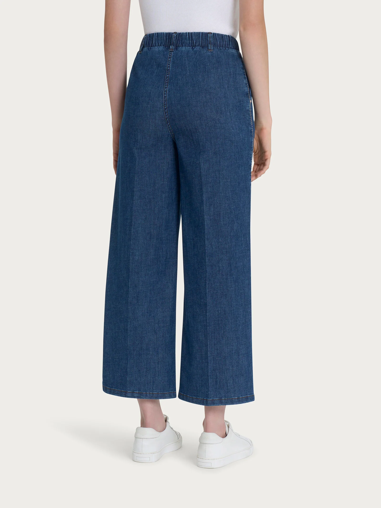 Jeans elegante ampio alla caviglia in Light denim  - Jeans - Image 2