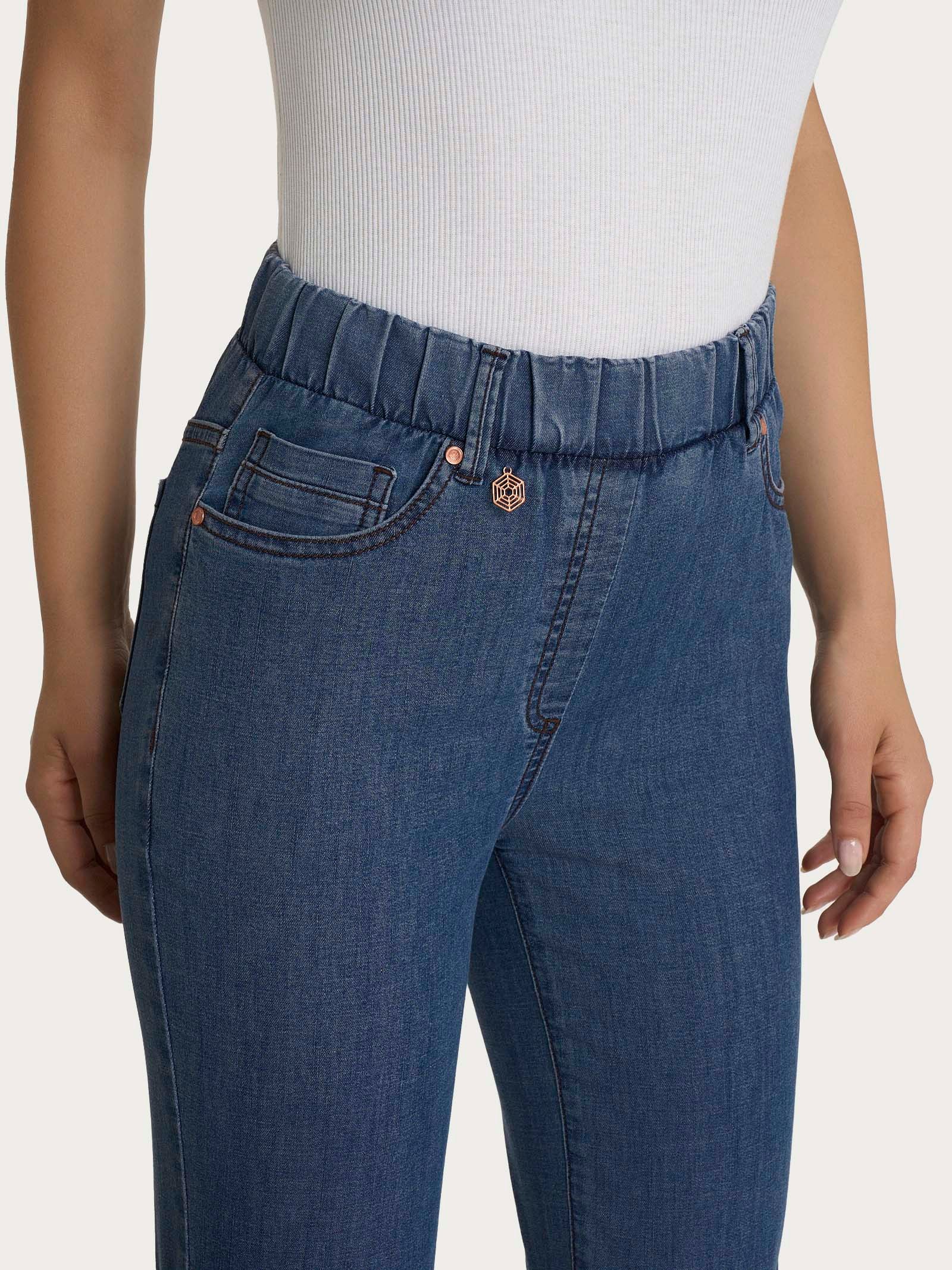 Jeans flare con tasche in Light Denim - Jeans - Image 3