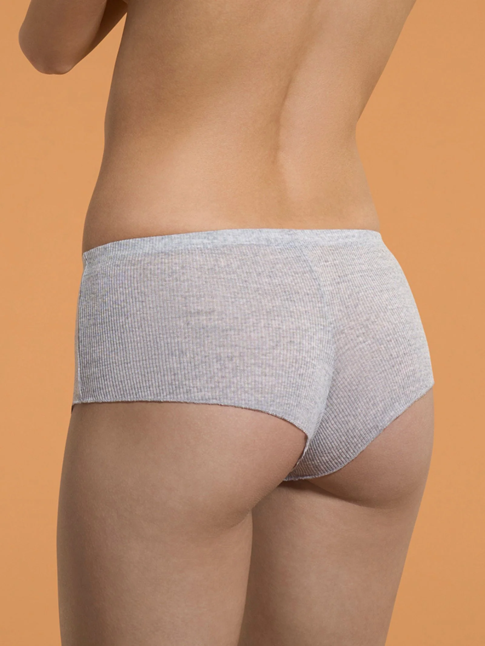 Lana Seta - Culotte da donna in costina di lana e seta - Vapore Mel. - Image 2
