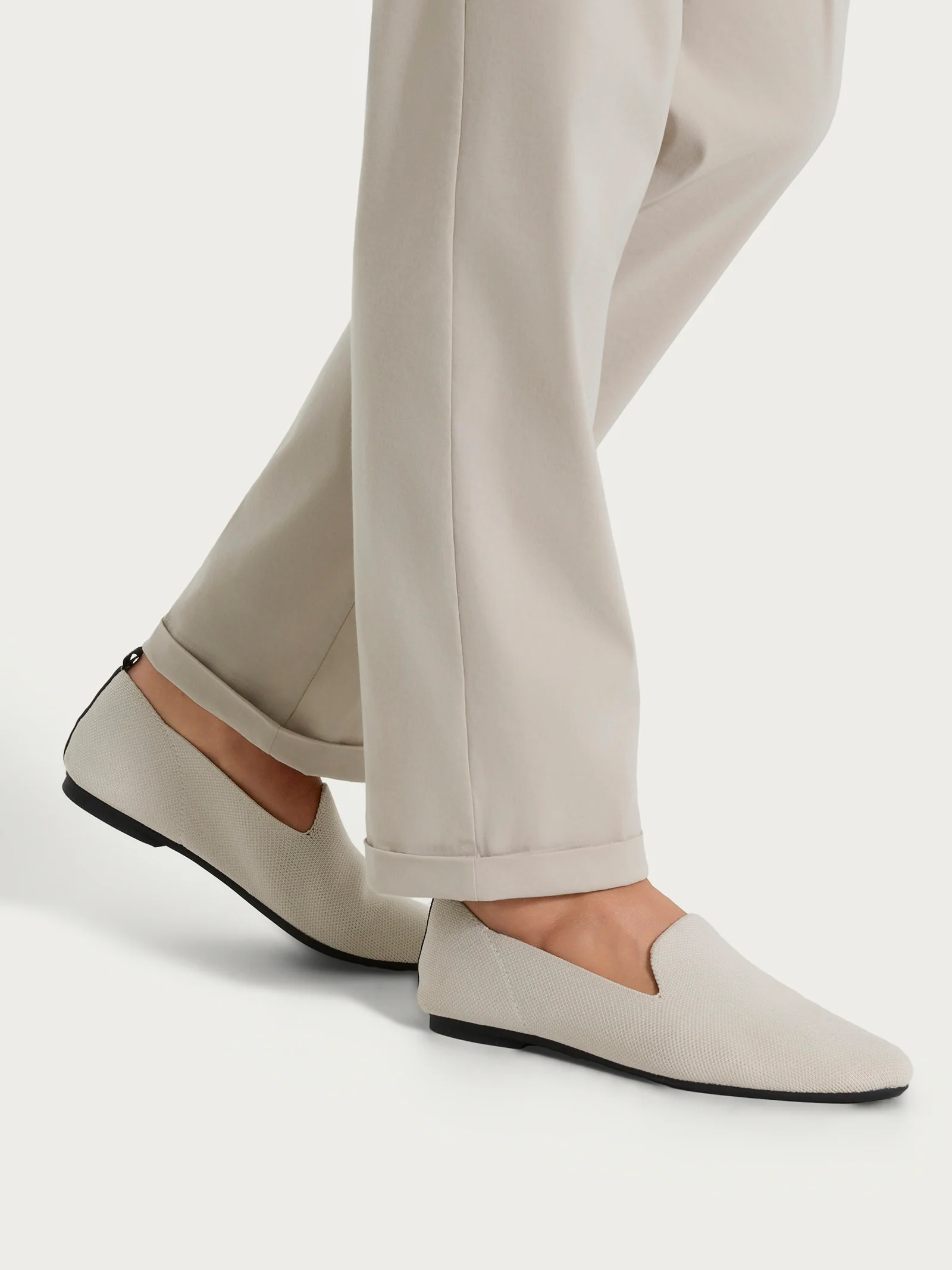 Loafer slip on in maglia - Champignon - Image 2