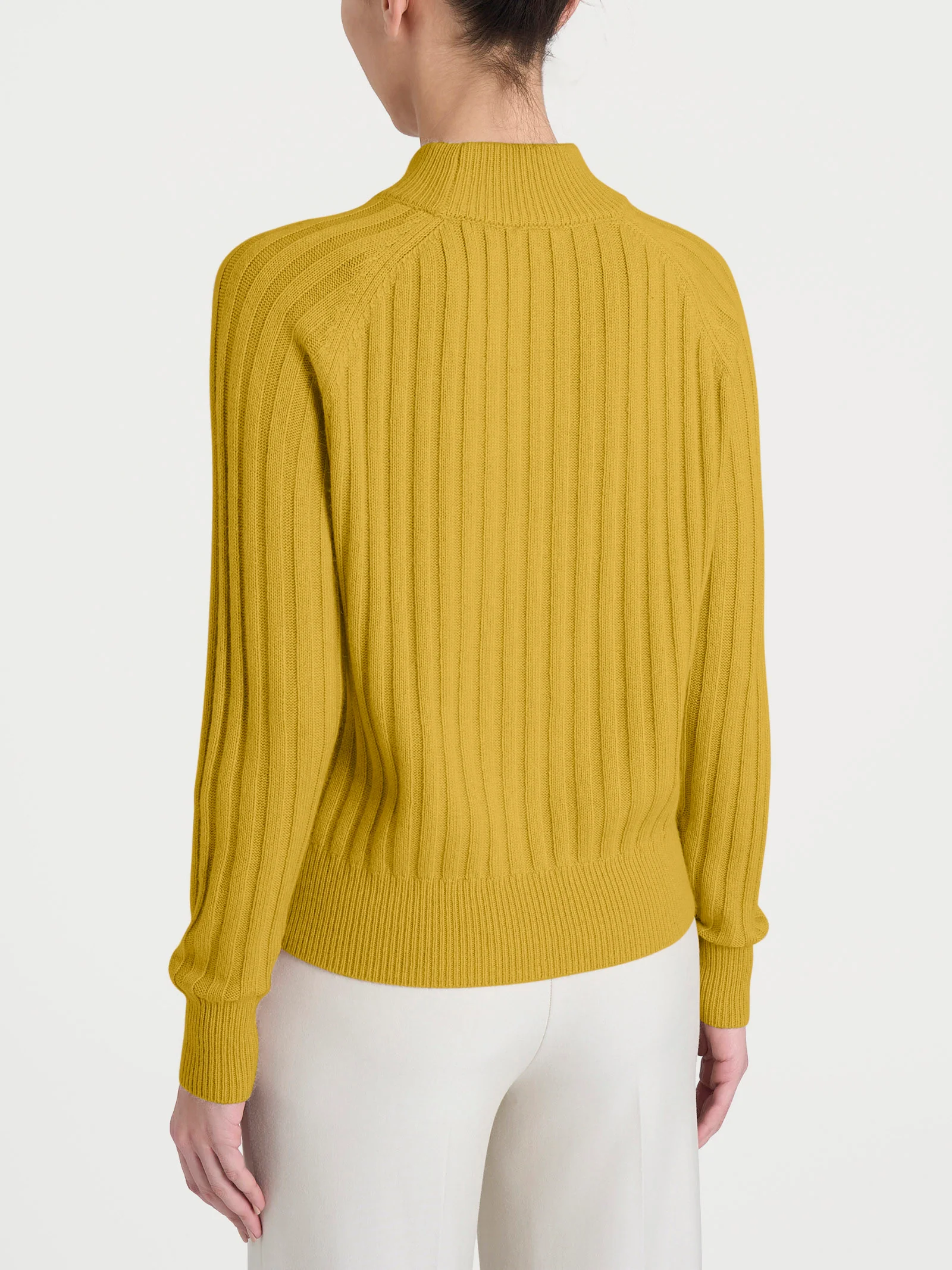 Lupetto con coste in Natural Soft - Oil Yellow - Image 2
