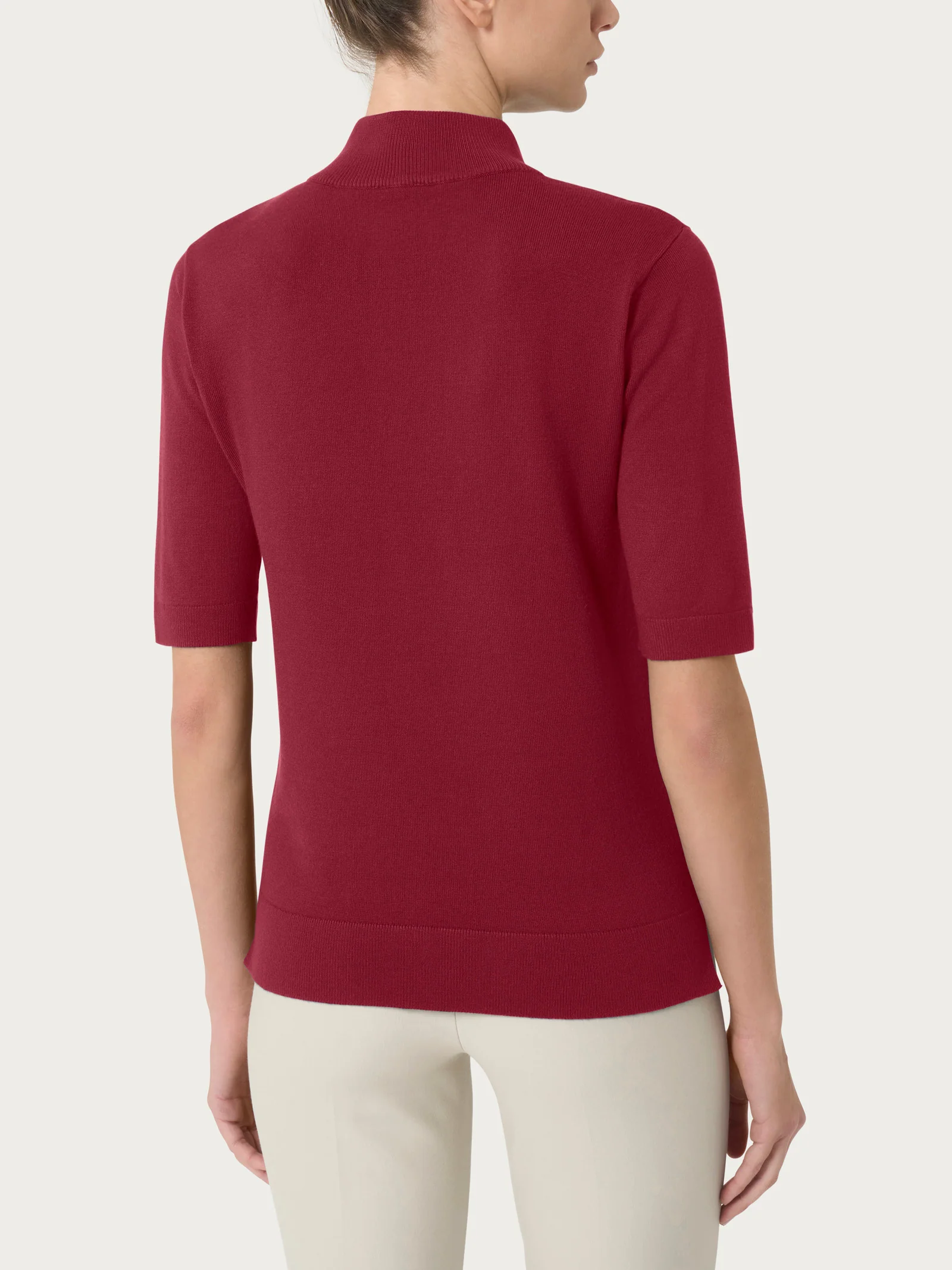 Lupetto con manica corta Four Seasons - Tibetan Red - Image 2