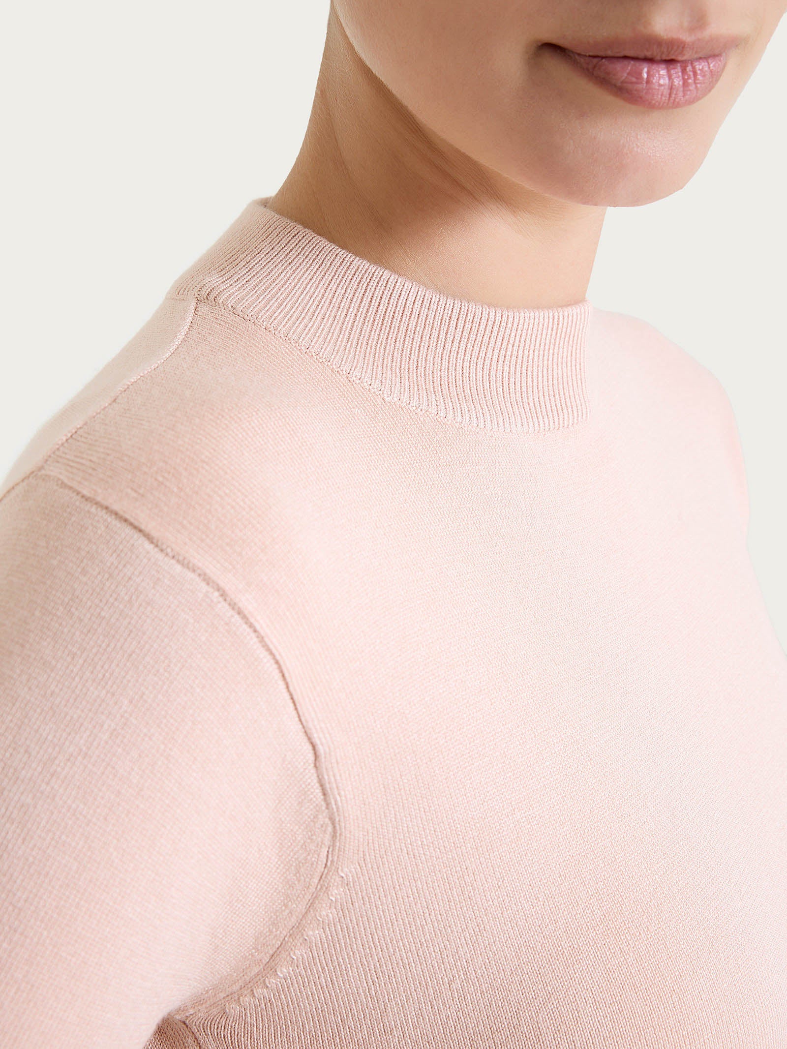 Lupetto con manica corta Four Seasons - Cameo Rose - Image 3