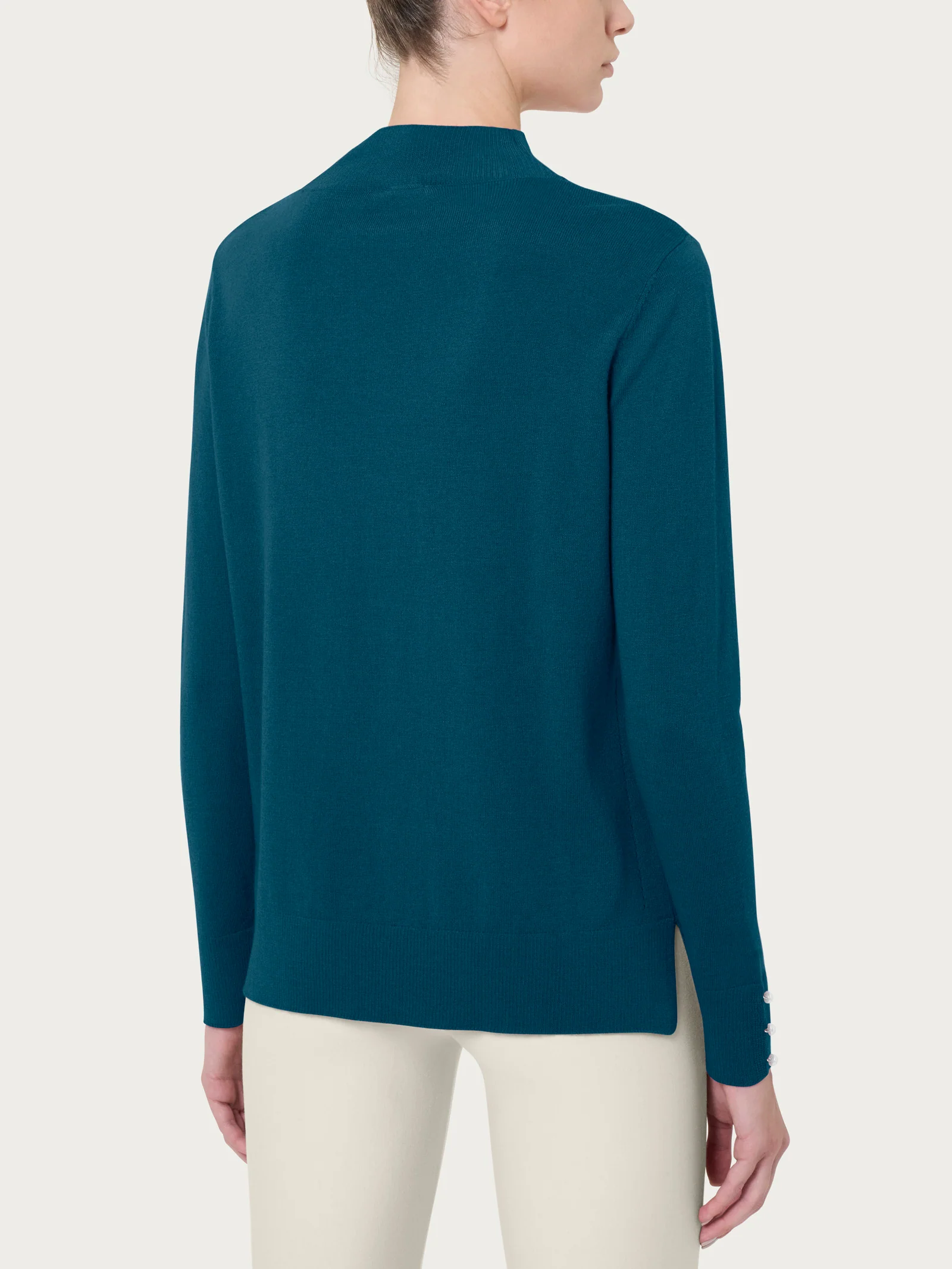 Lupetto con perline in Merino Soft - Reflecting Pond - Image 2