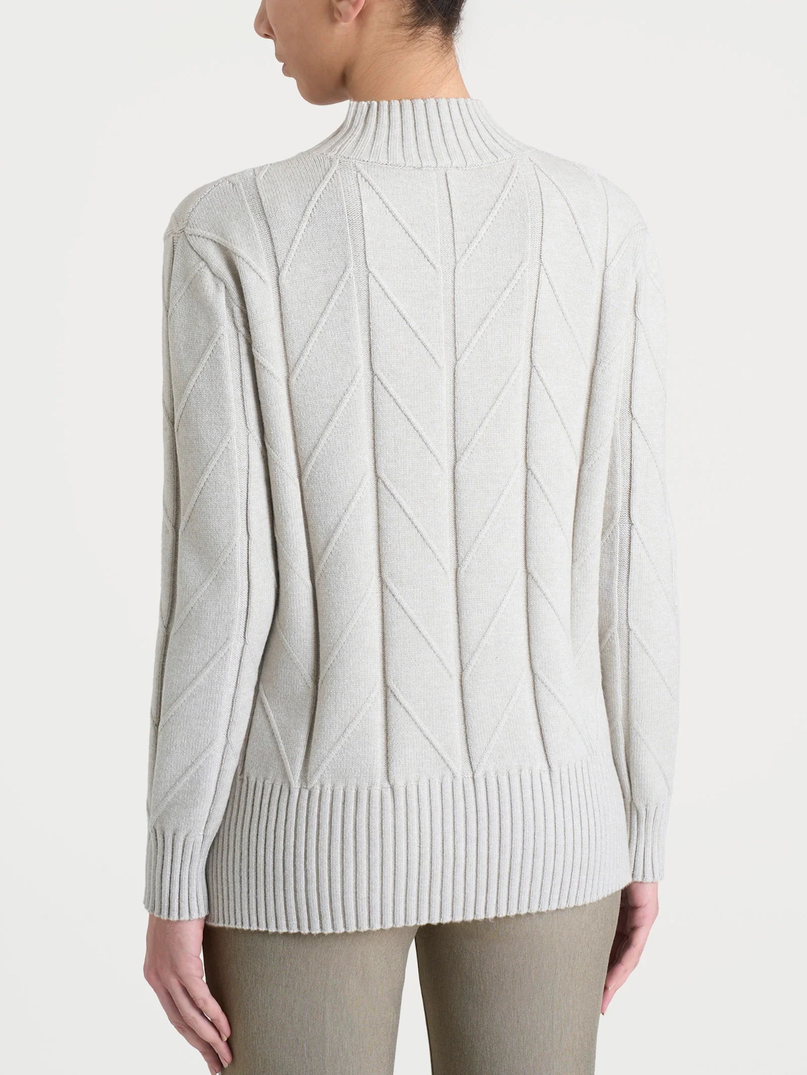 Lupetto con punto spiga in Super Soft - CHAMPIGNON MEL. - Image 2