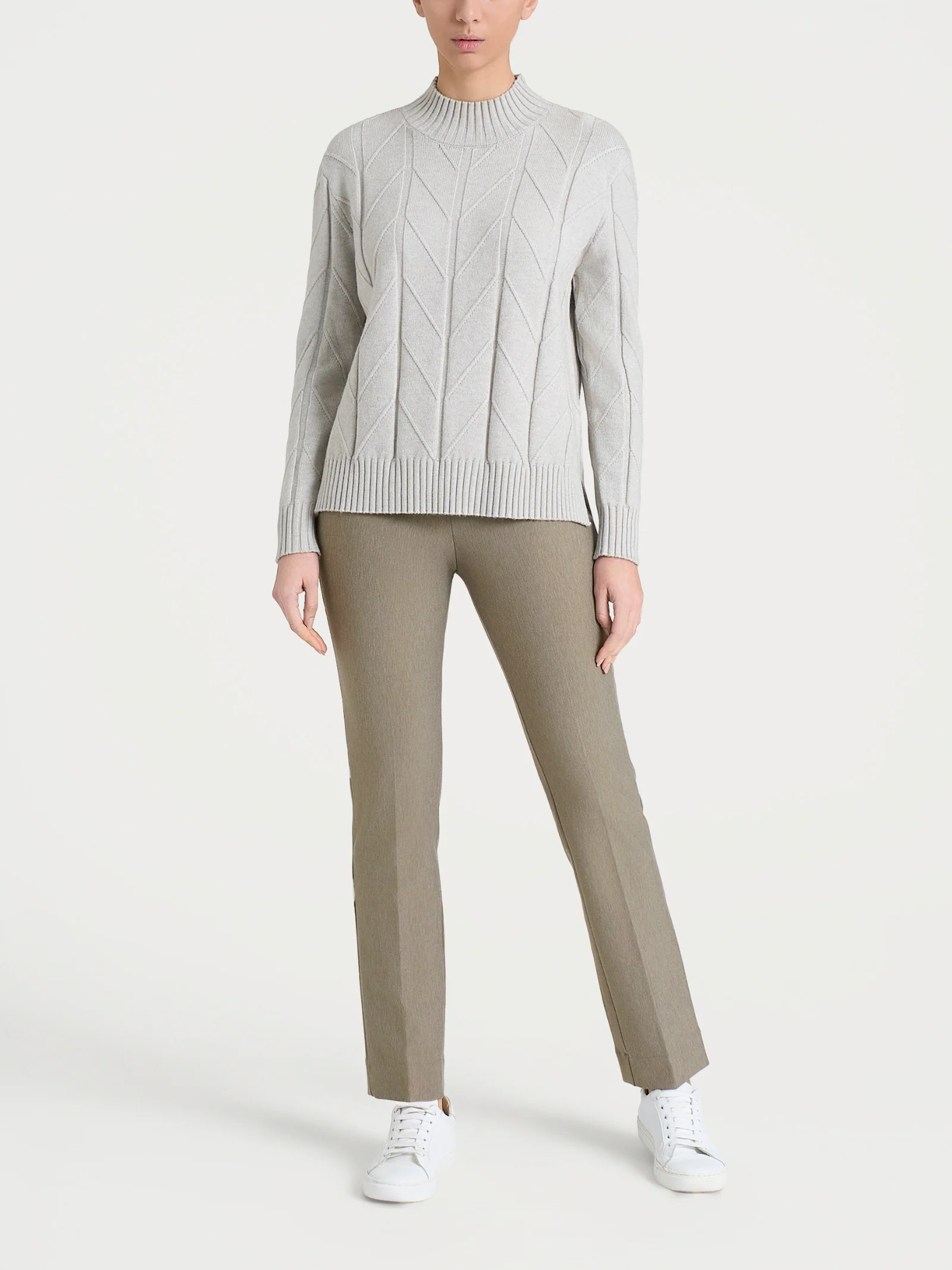 Lupetto con punto spiga in Super Soft - CHAMPIGNON MEL. - Image 5