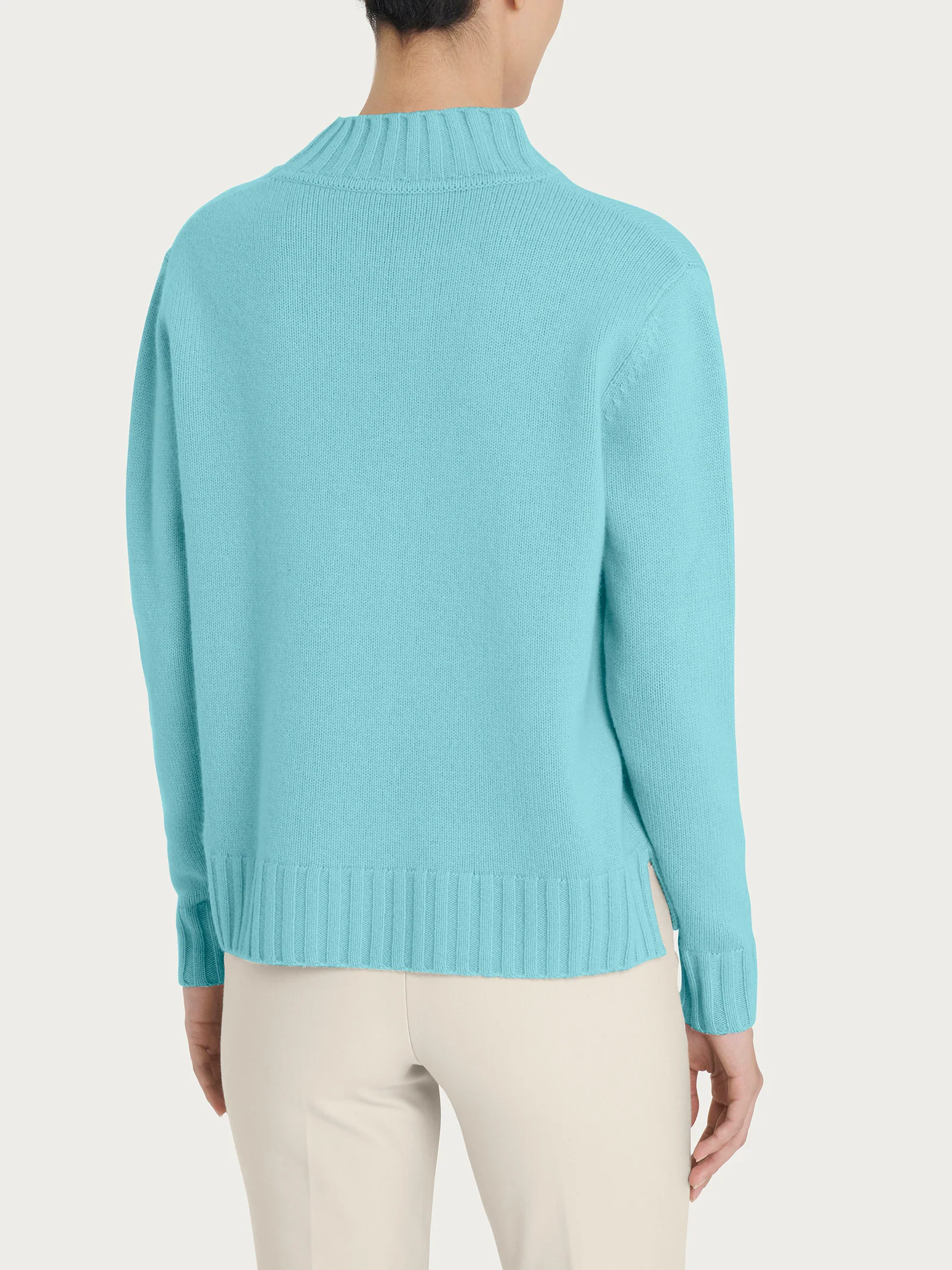 Lupetto in cashmerino  - Nile Blue - Image 2