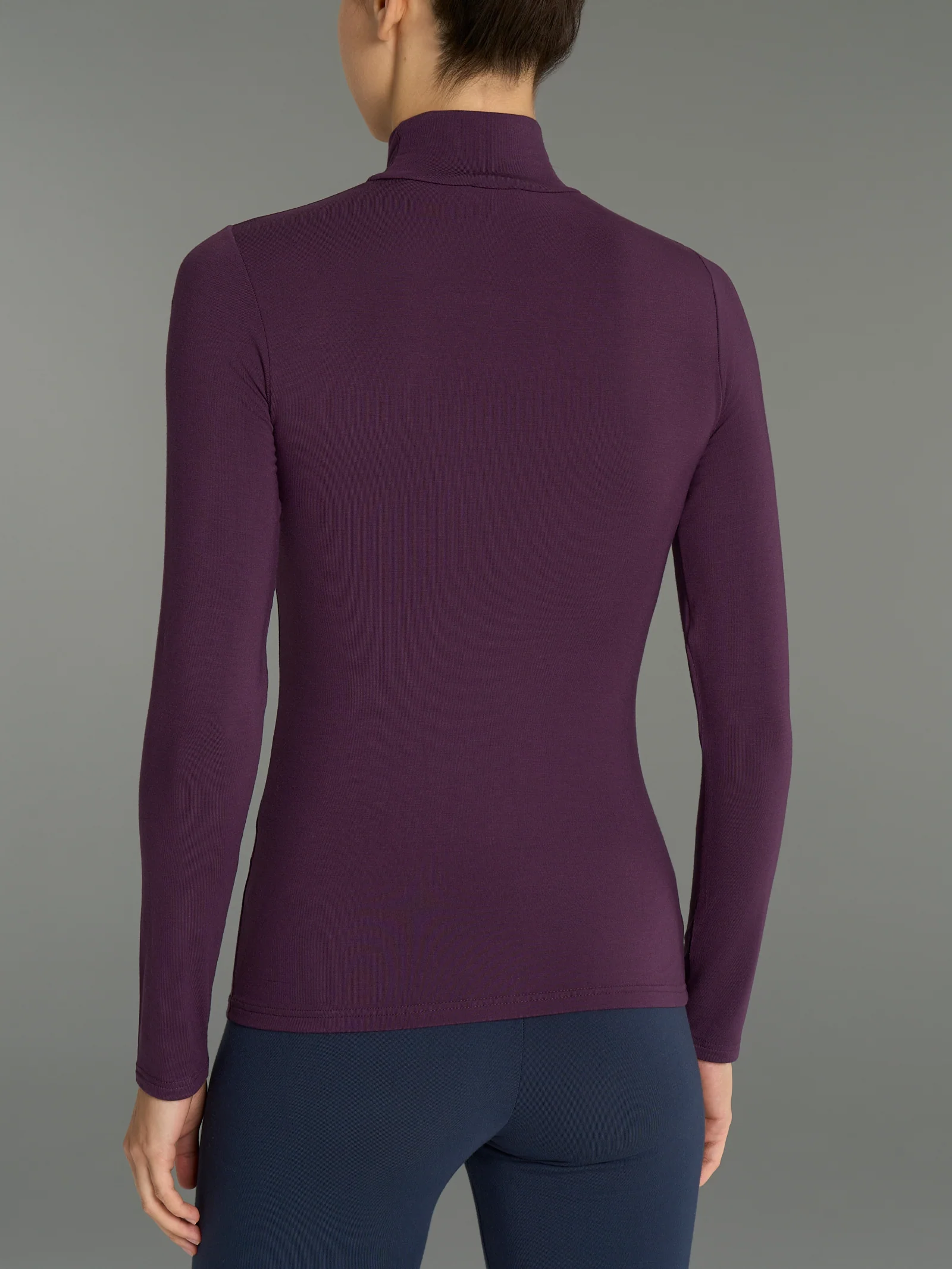 Lupetto in eco viscosa - Plum Perfect - Image 2