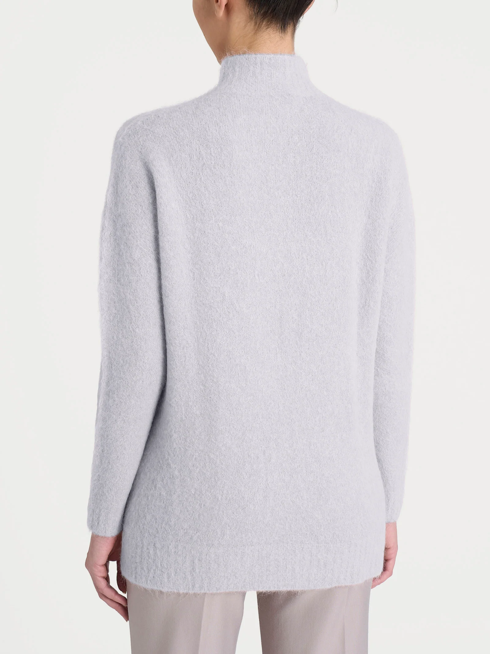 Lupetto in Misto Alpaca - Grigio Perla - Image 2