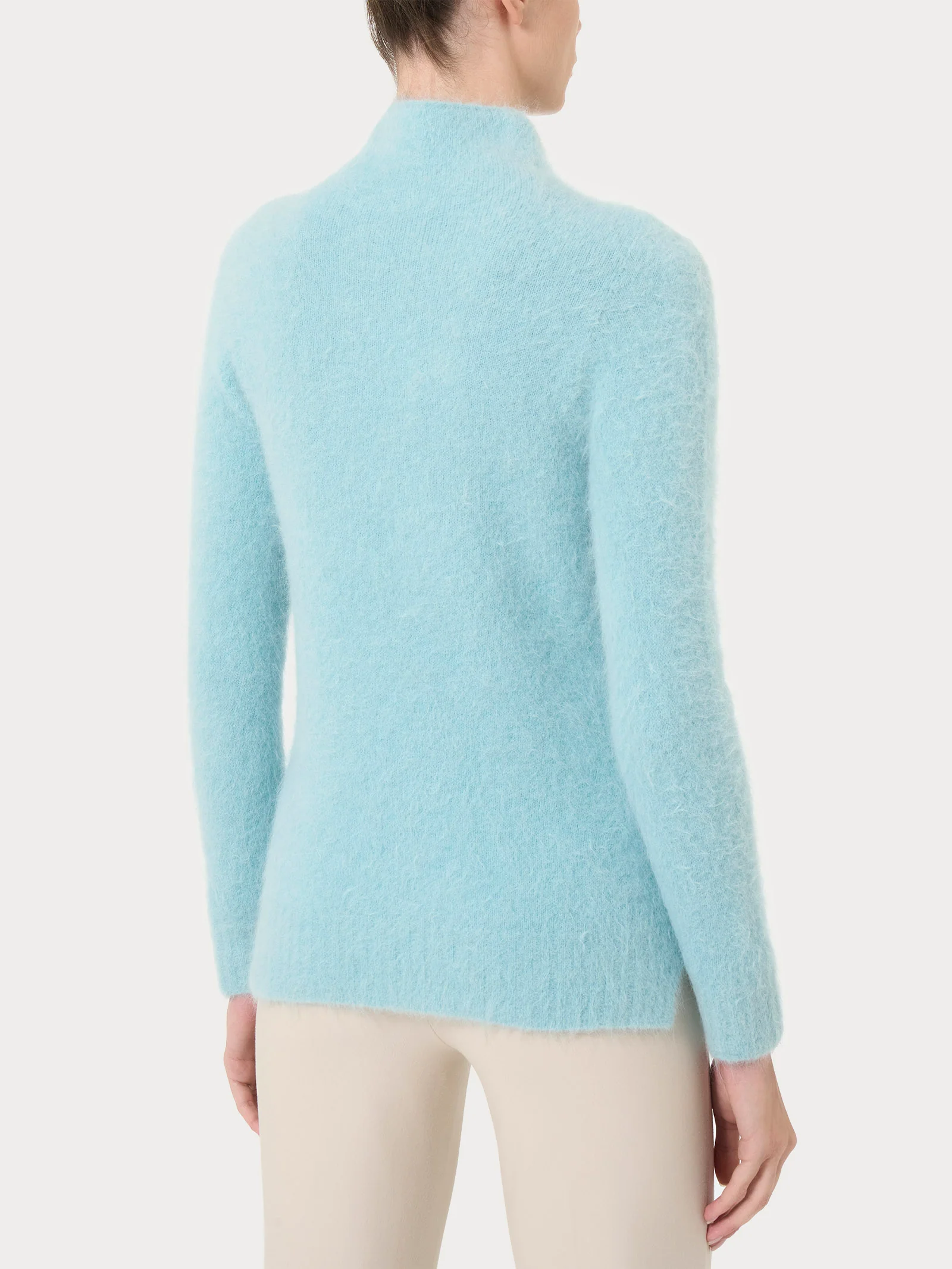 Lupetto in misto lana e alpaca - Nile Blue - Image 2