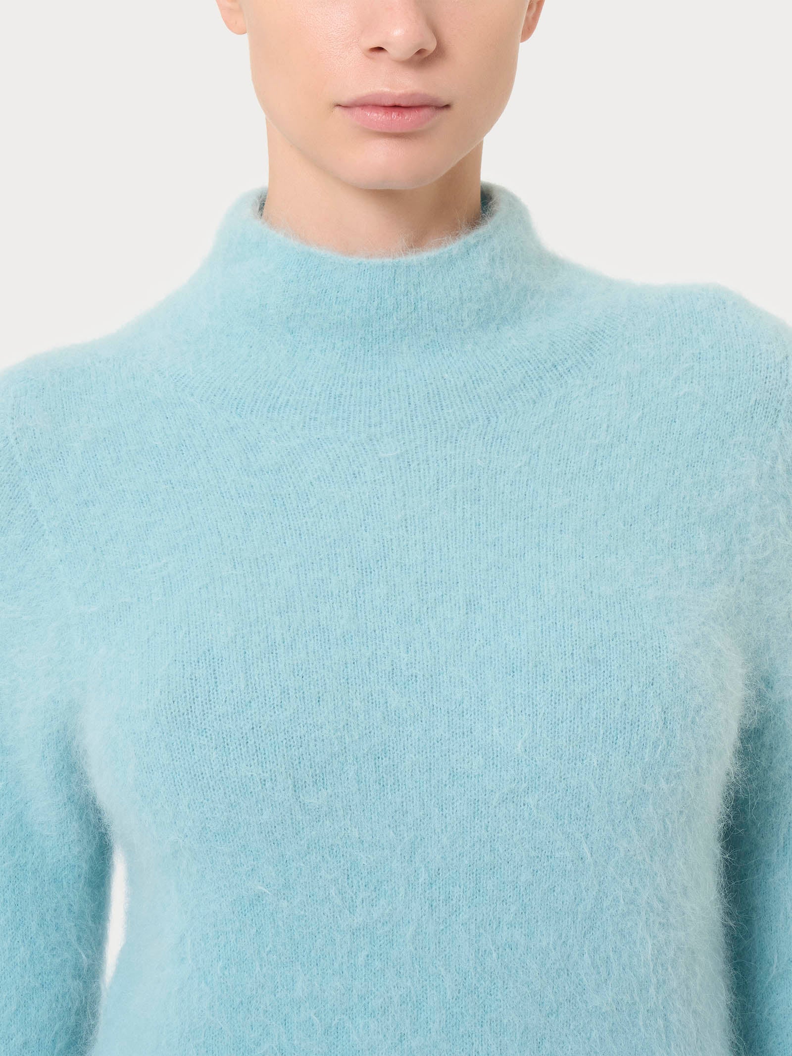 Lupetto in misto lana e alpaca - Nile Blue - Image 3