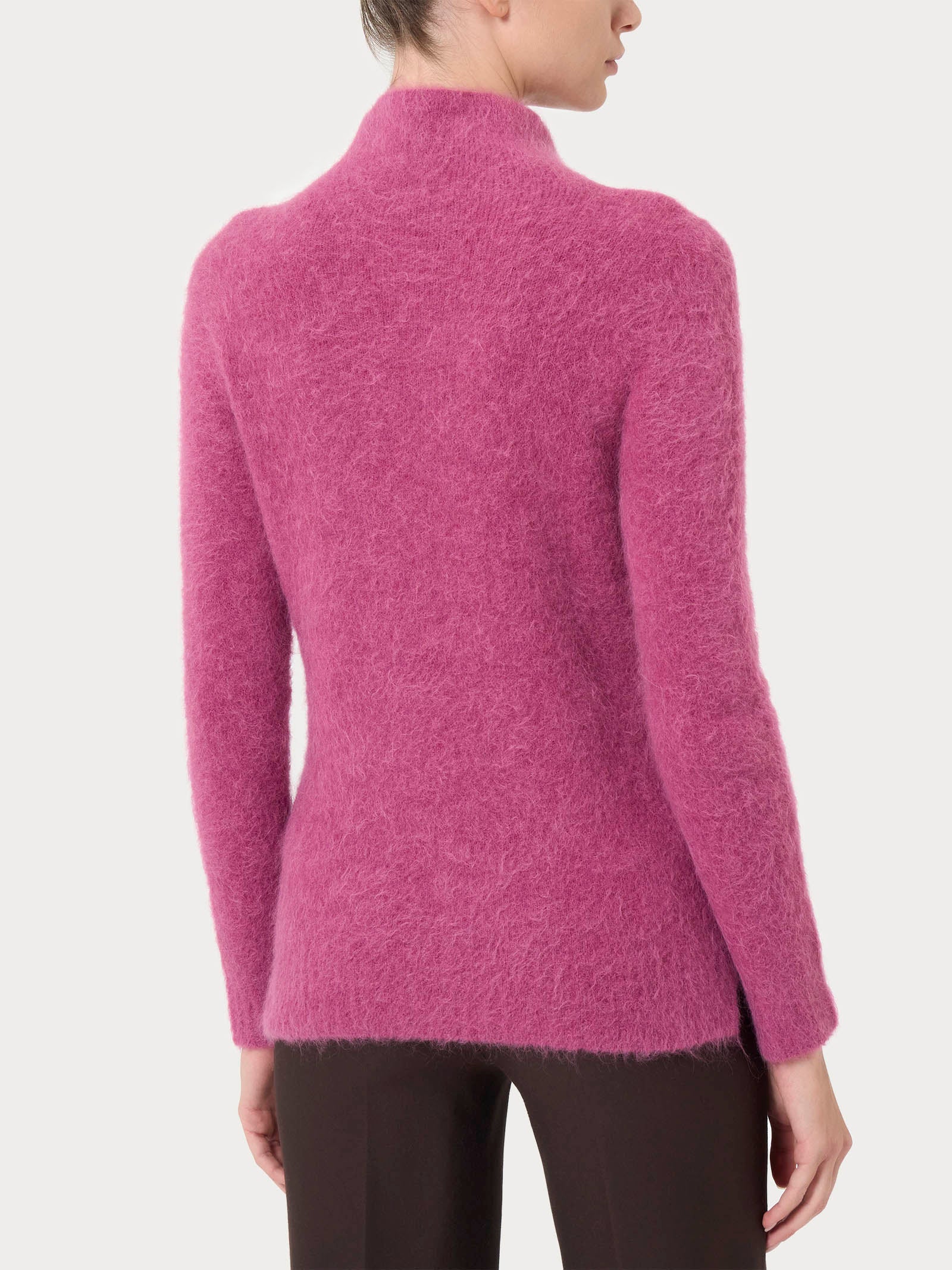 Lupetto in misto lana e alpaca - Red Violet - Image 2