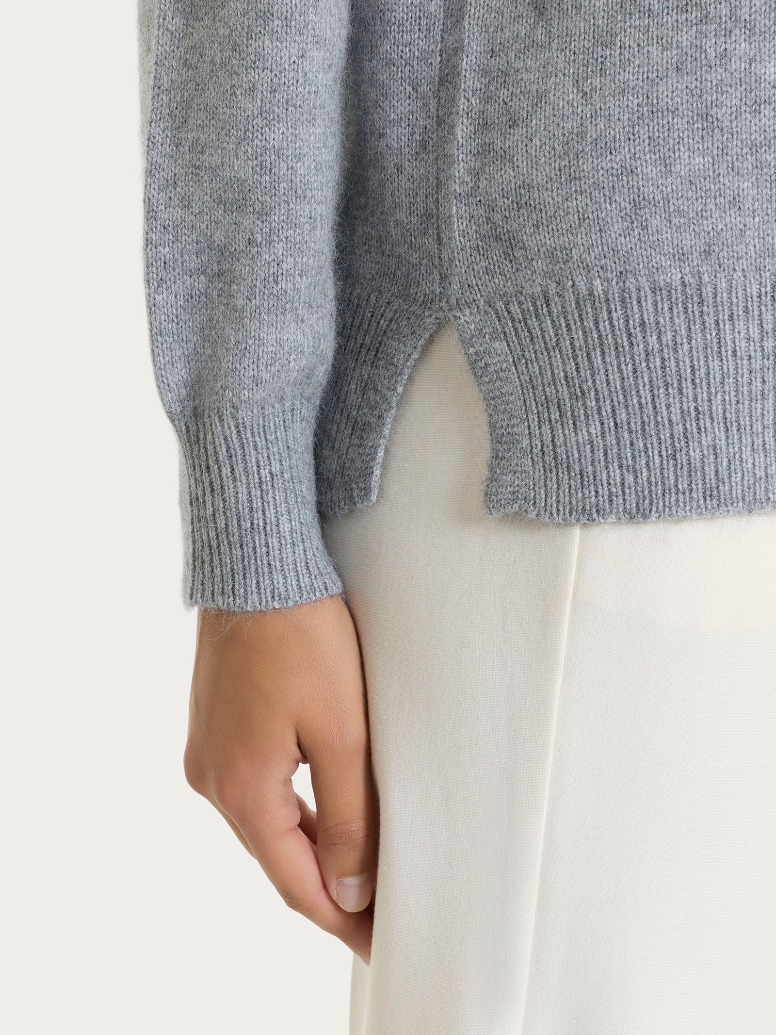 Lupetto in Natural Soft - Ghiaia Mel. - Image 3