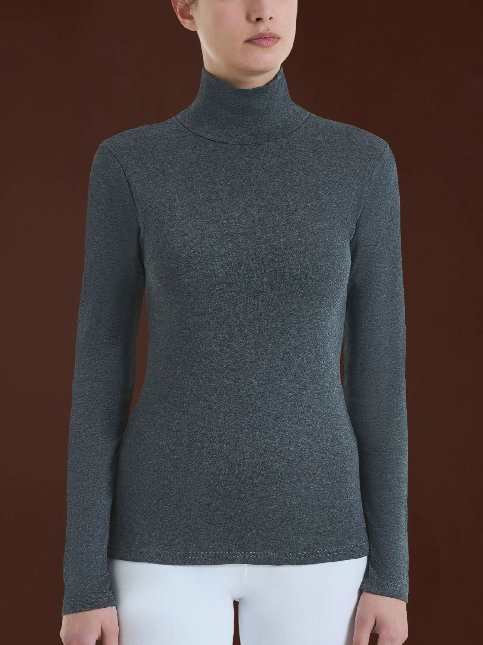 Lupetto in Thermo Cotton - Ardesia Mel.