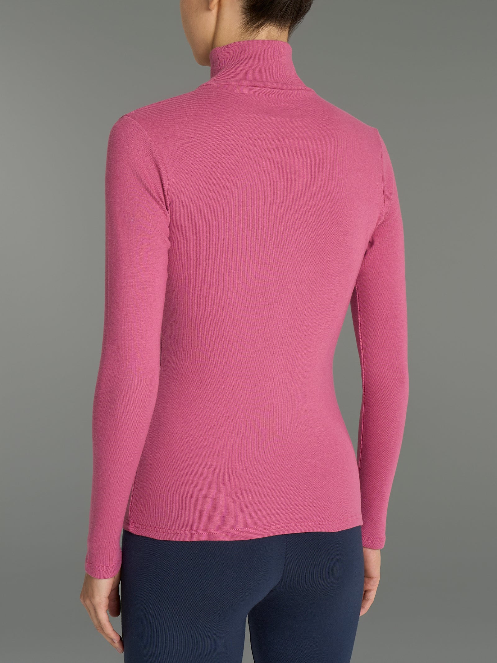 Lupetto in Thermo Cotton - Red Violet - Image 2