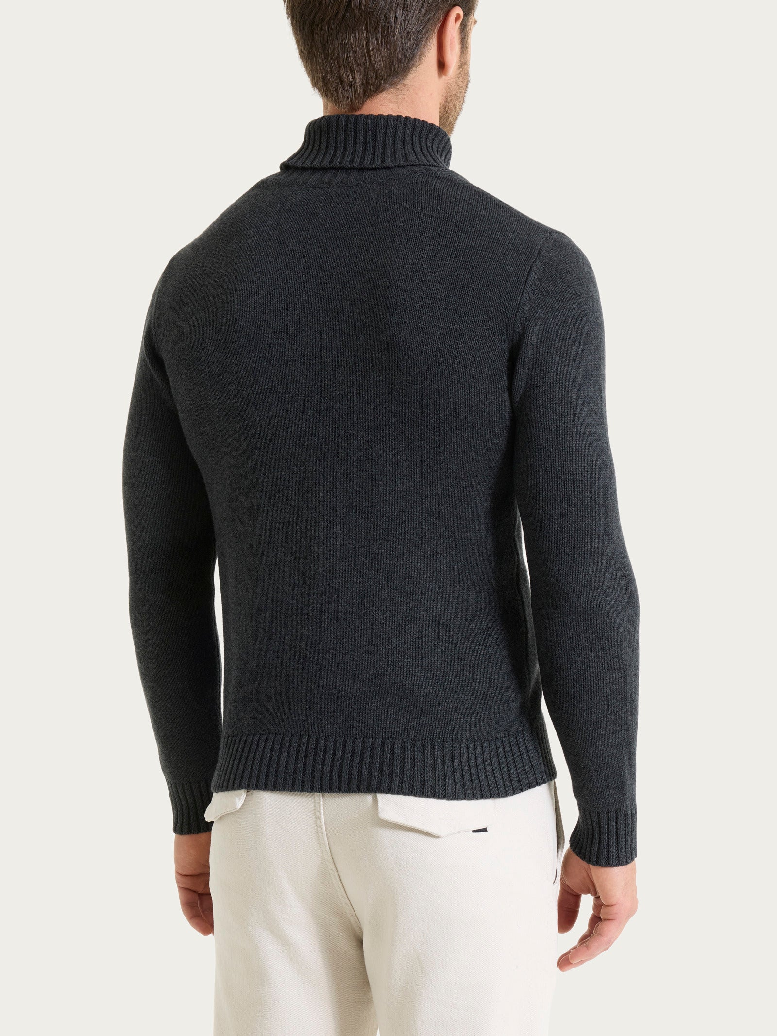 Lupetto in Winter Cotton - Nero Mel. - Image 2