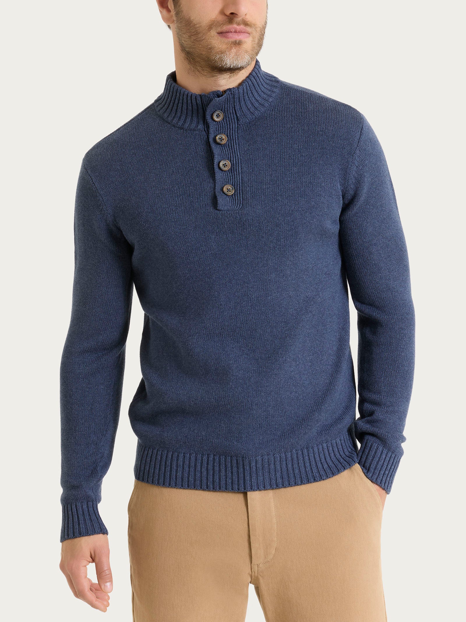Lupetto in Winter Cotton - Avio Mel. - Image 2
