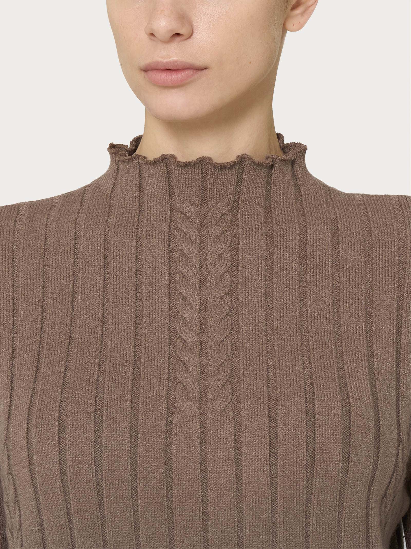 Lupetto Knit Rib in Super Soft - Pine Bark - Image 3