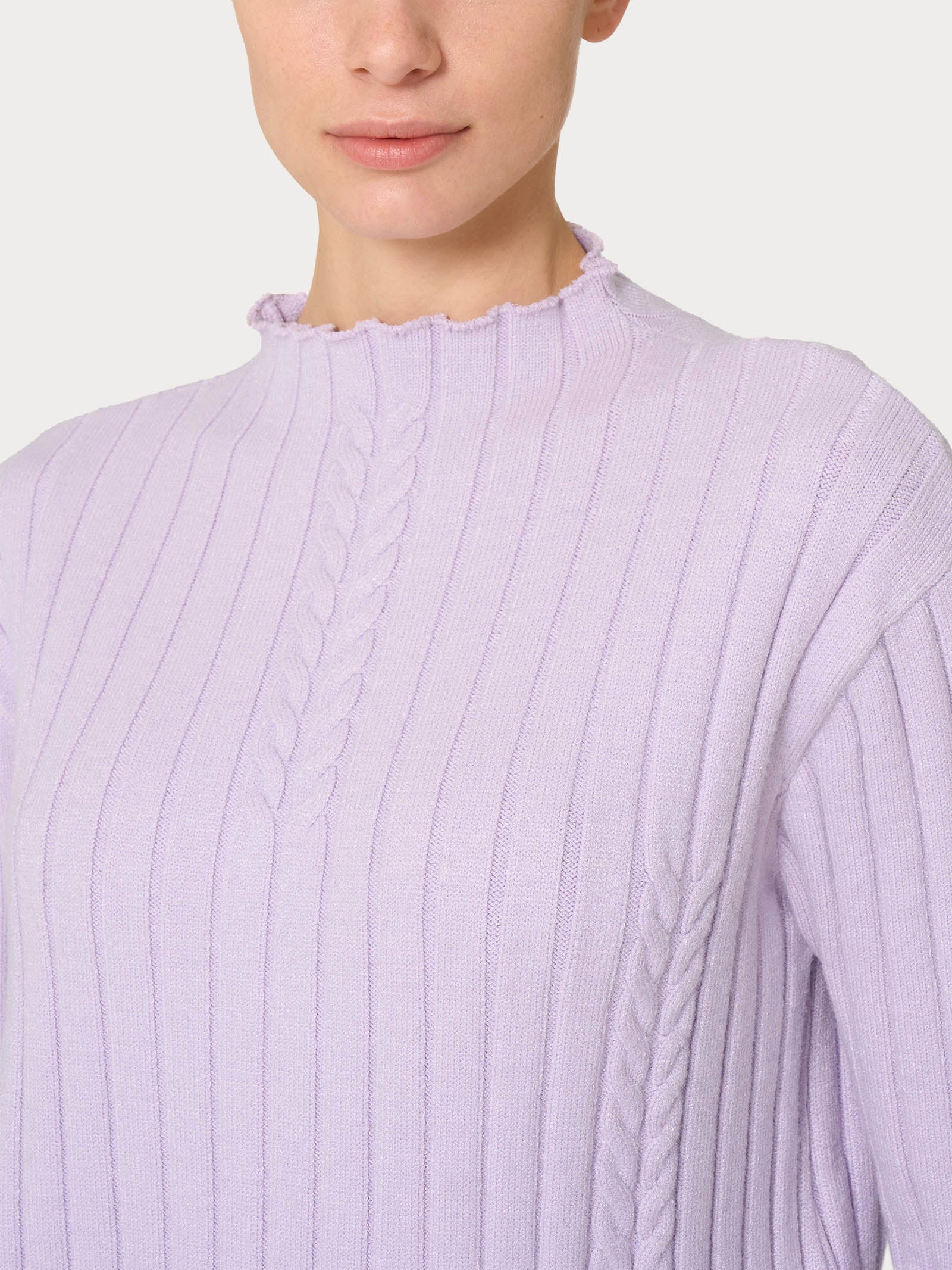 Lupetto Knit Rib in Super Soft - Orchid Petal - Image 3