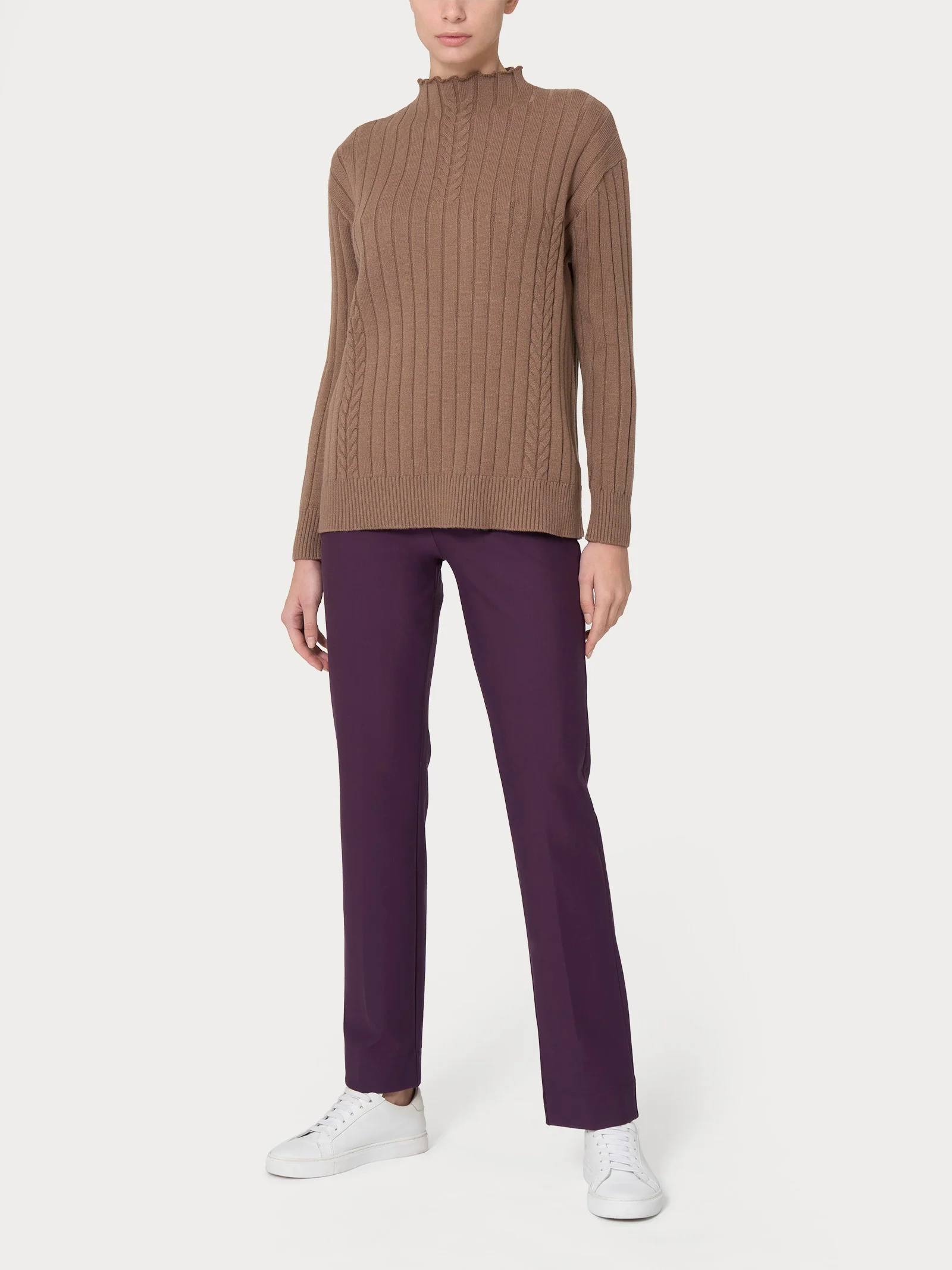 Lupetto Knit Rib in Super Soft - Plum Perfect - Image 3
