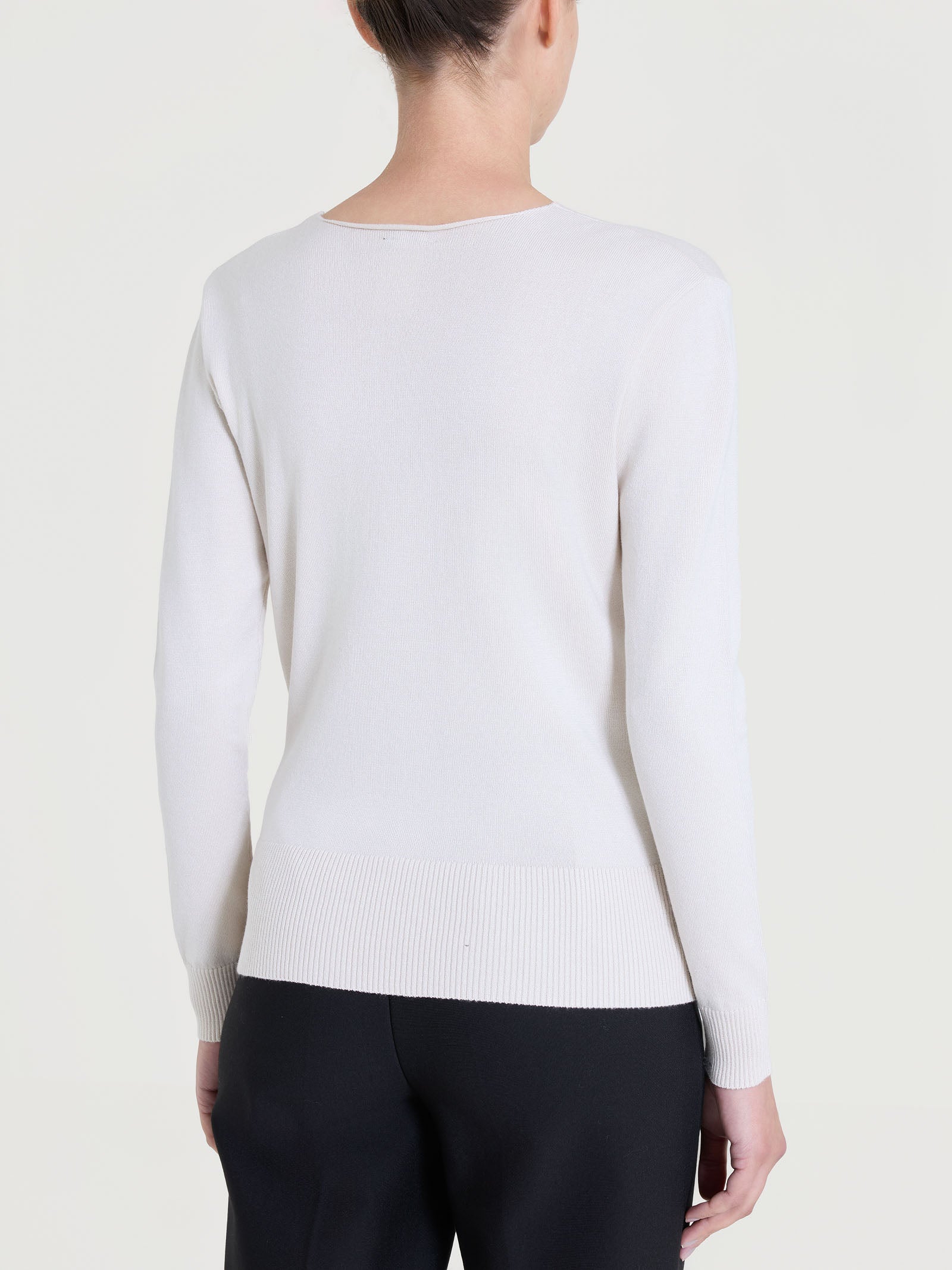 Maglia a portafoglio Four Seasons - Avorio - Image 2