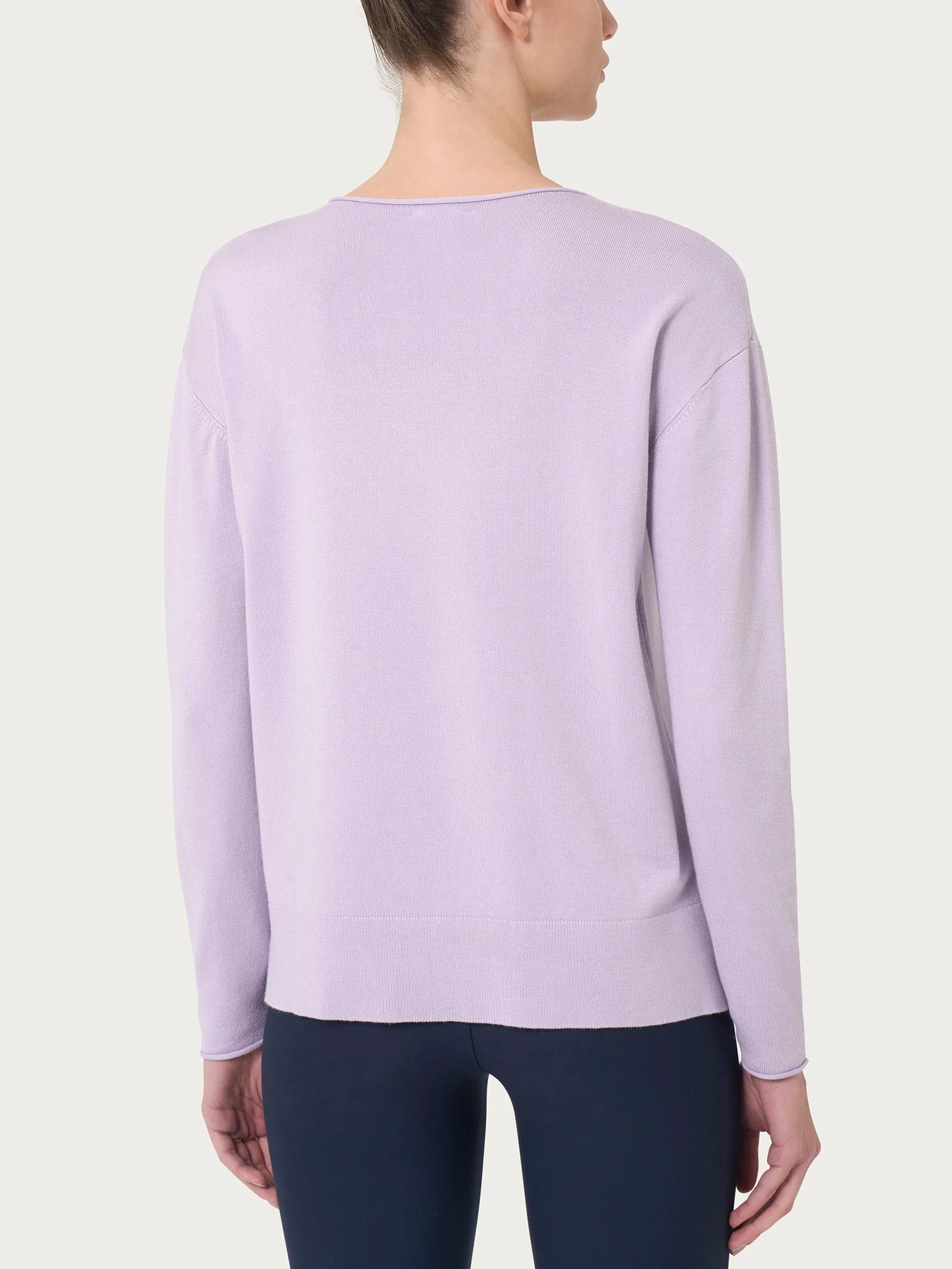 Maglia asimmetrica con girocollo Four Seasons - Orchid Petal - Image 2