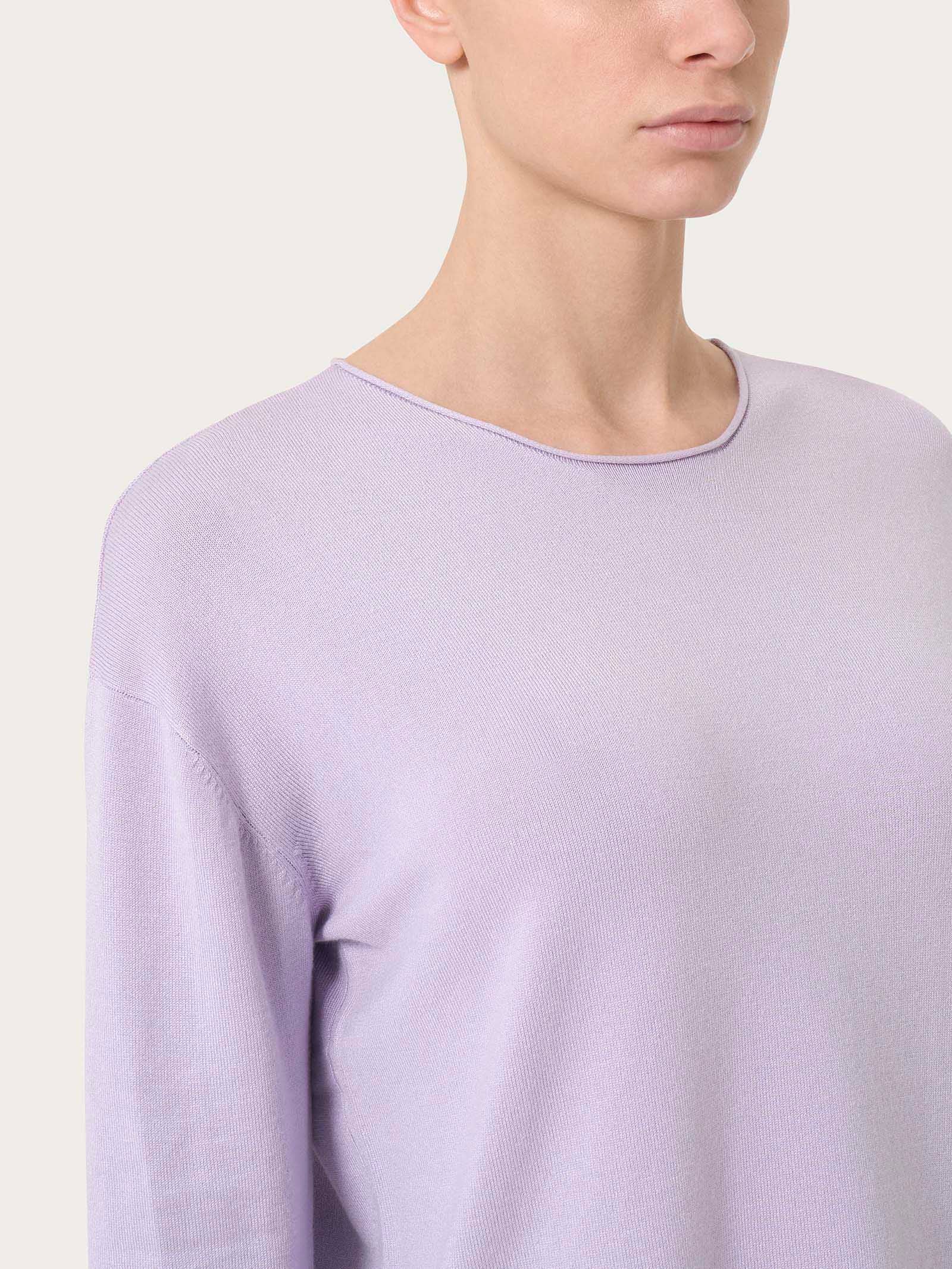 Maglia asimmetrica con girocollo Four Seasons - Orchid Petal - Image 3