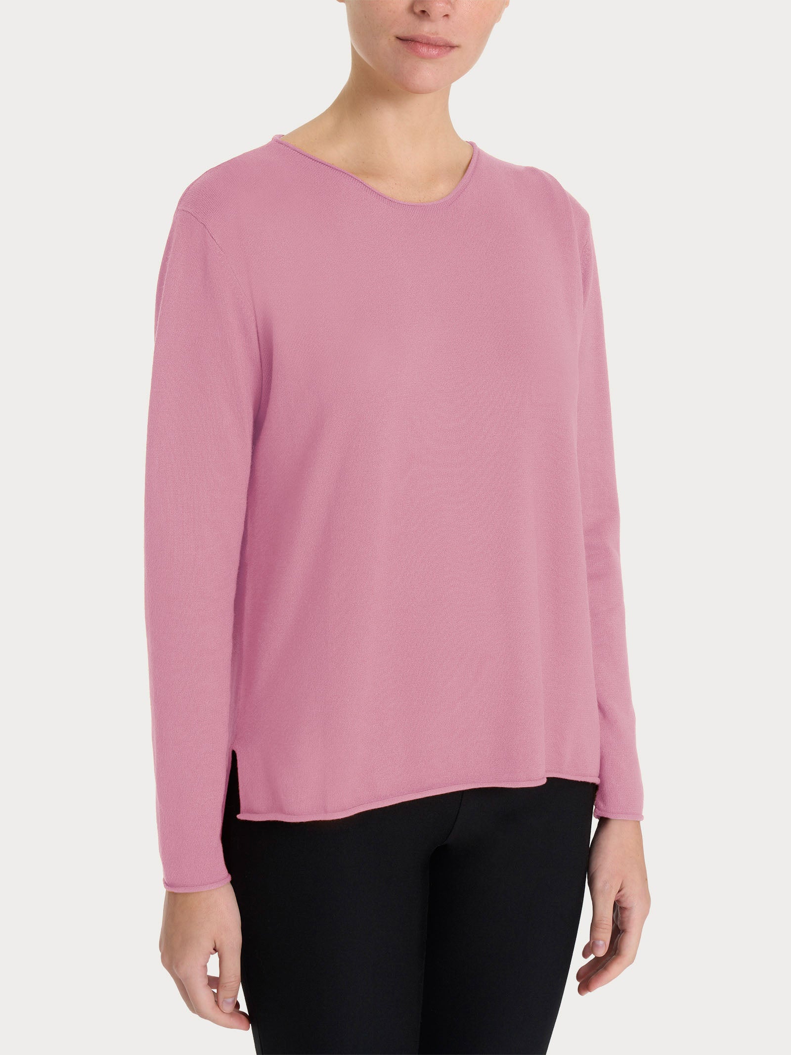 Maglia asimmetrica con girocollo Four Seasons - Lilas - Image 4