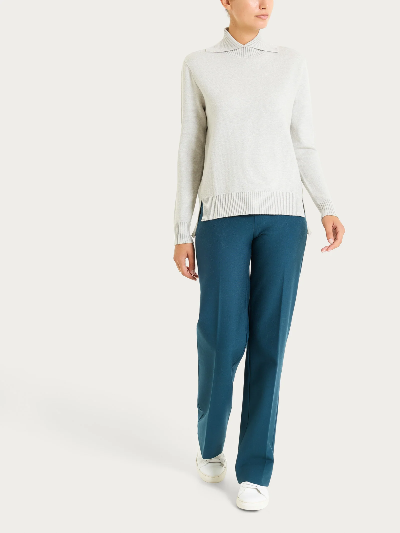 Maglia con collo alto con spacco in Super Soft - CHAMPIGNON MEL. - Image 4