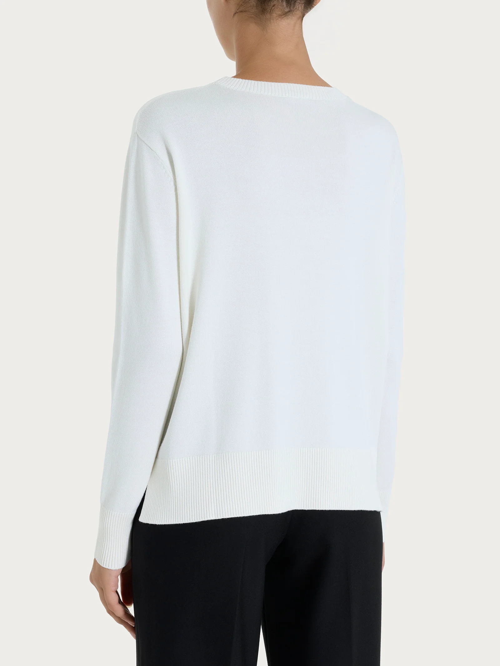 Maglia con girocollo Four Seasons - Avorio - Image 2