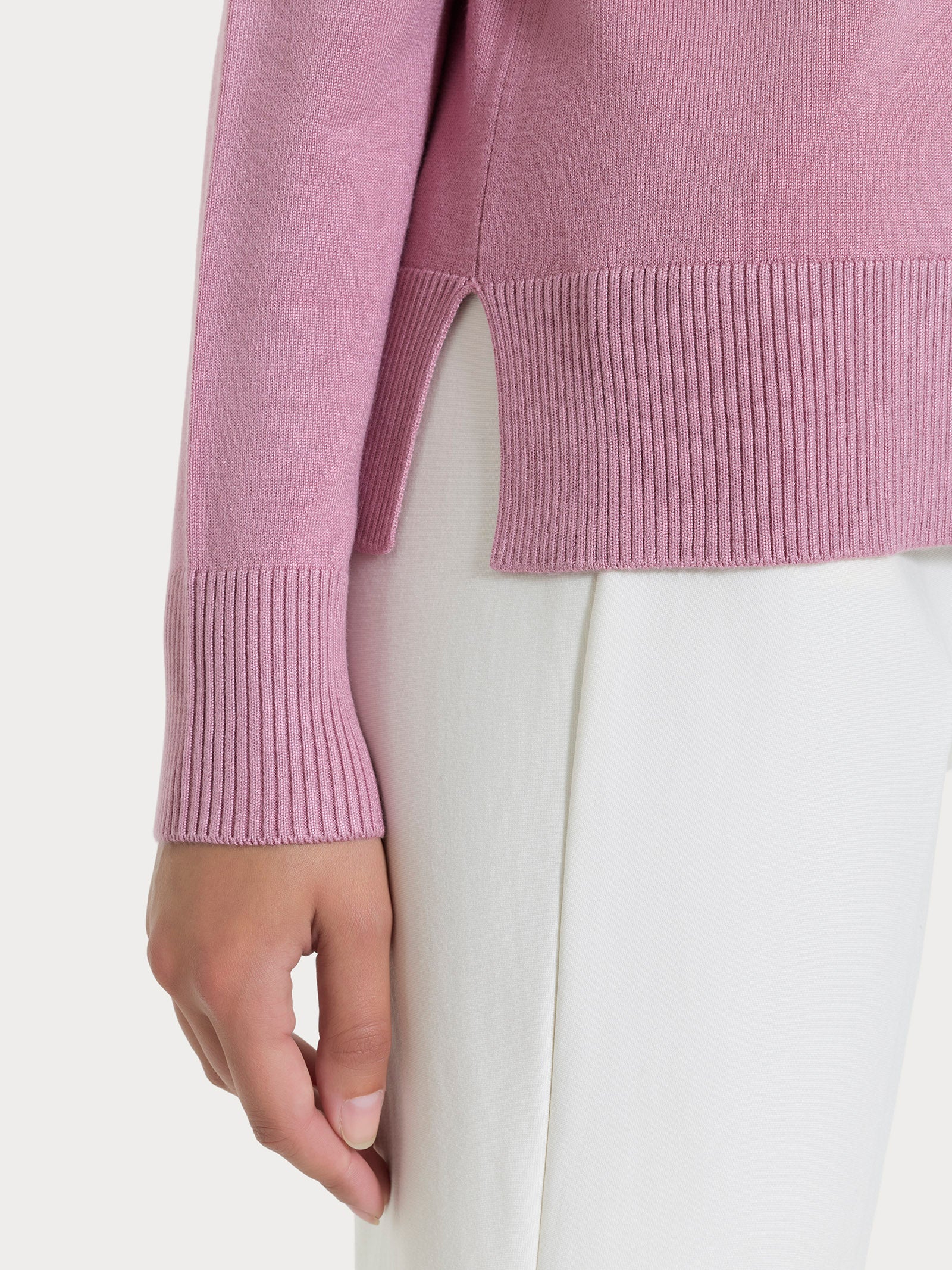Maglia con girocollo Four Seasons - Lilas - Image 3