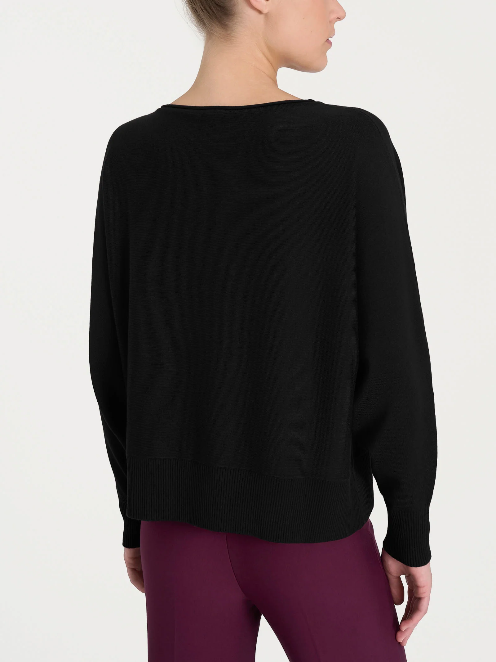 Maglia con manica pipistrello Four Seasons - Nero - Image 2