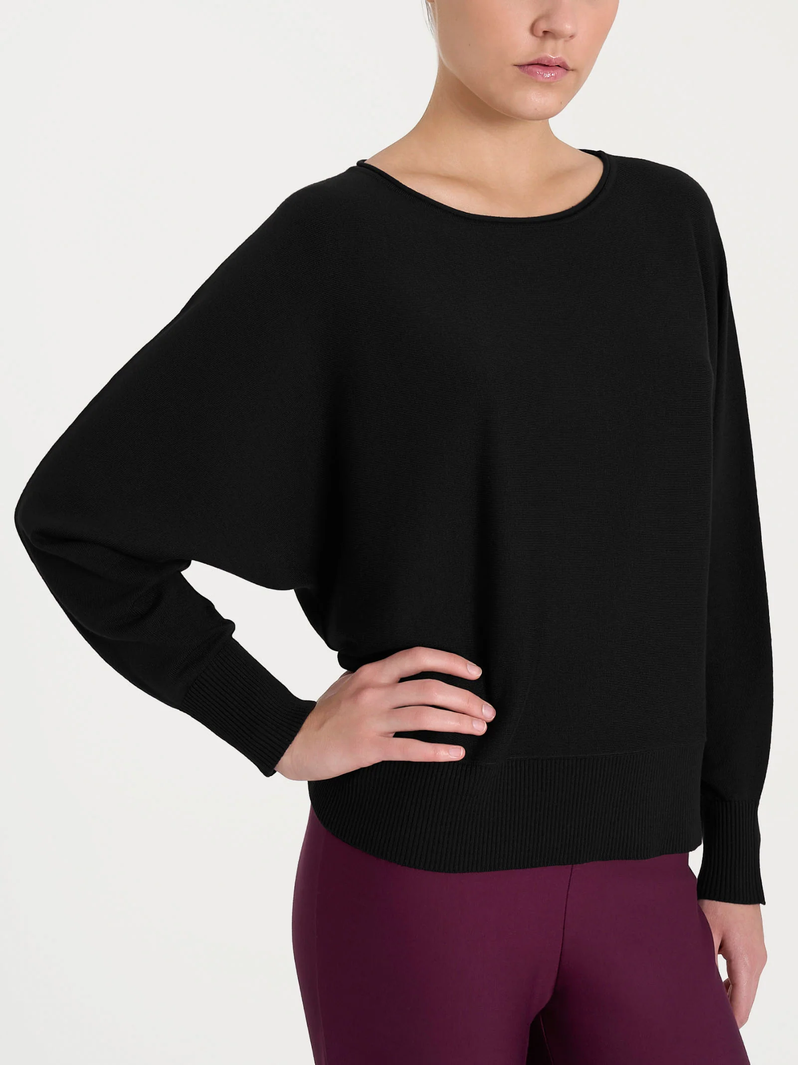 Maglia con manica pipistrello Four Seasons - Nero - Image 4