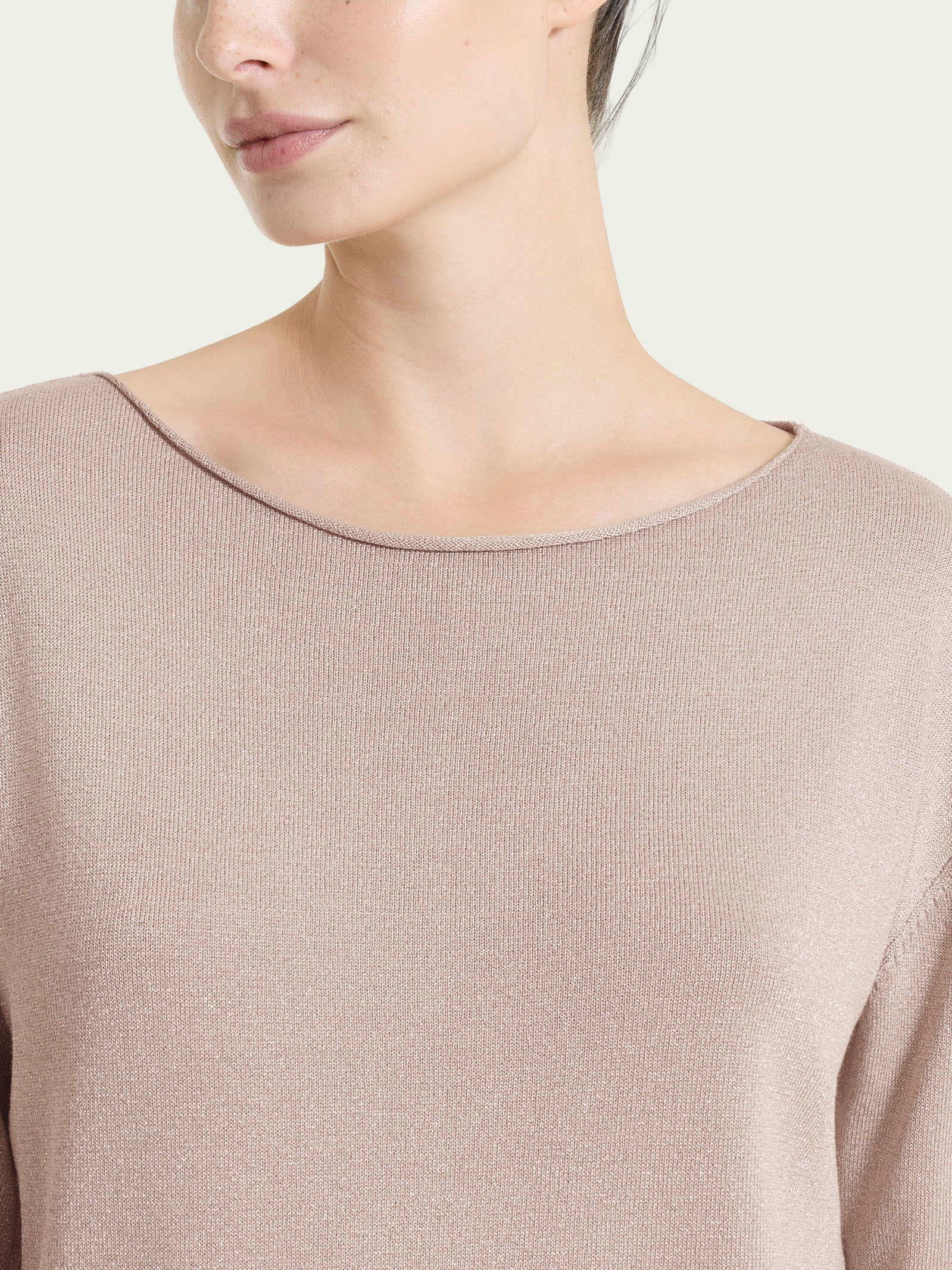 Maglia con scollo a barchetta in Lurex Summertime - Sphinx - Image 3